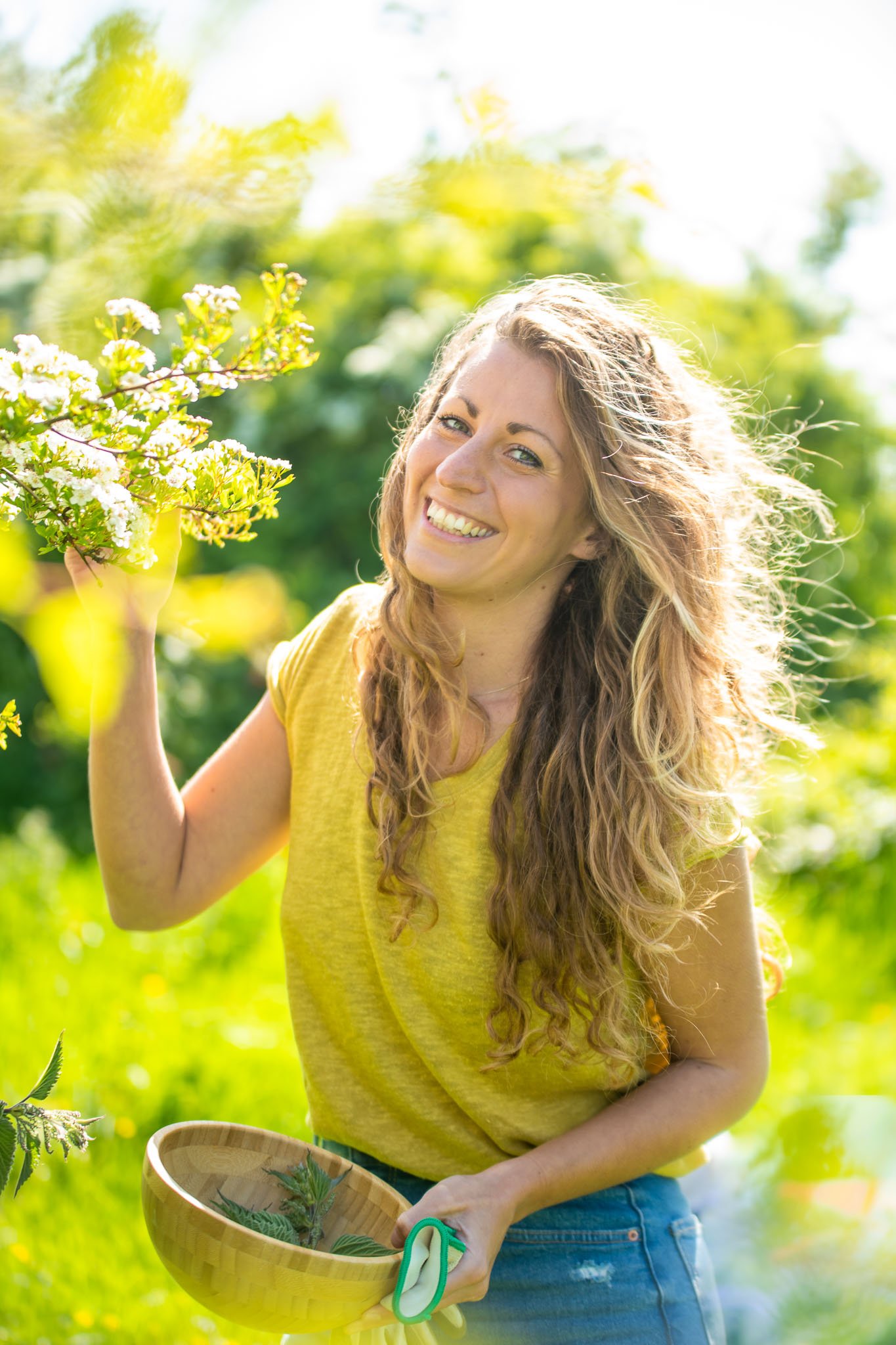 In nature relaxed brand portrait photography Sussex