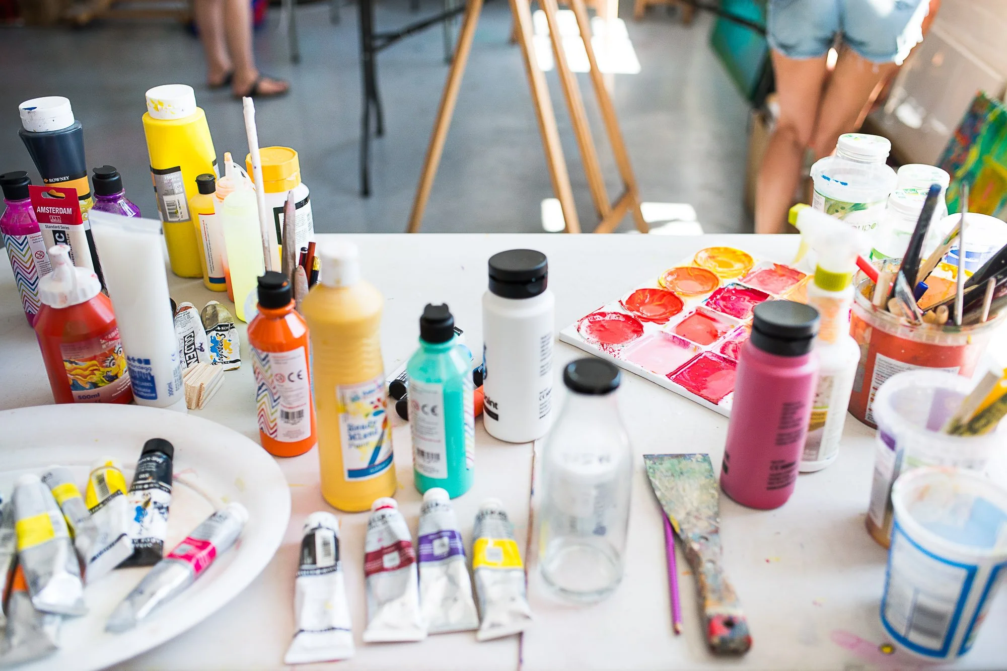 Painting class Brighton Lawrence Art Studio all art materials provided