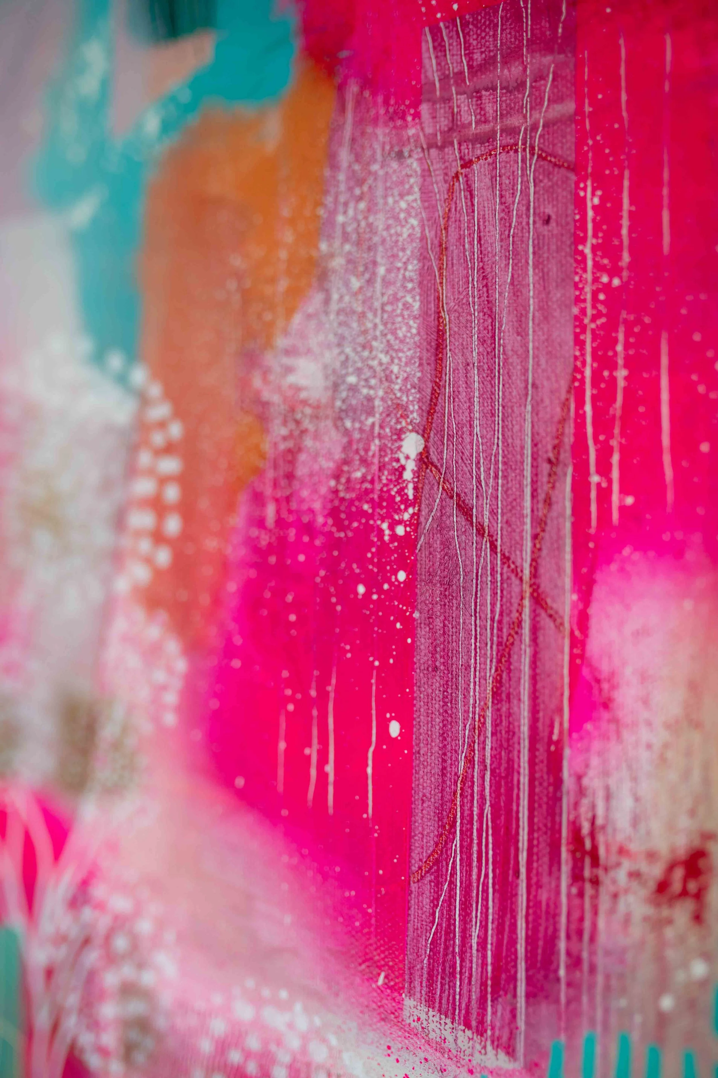 Brighton acrylic abstract artist
