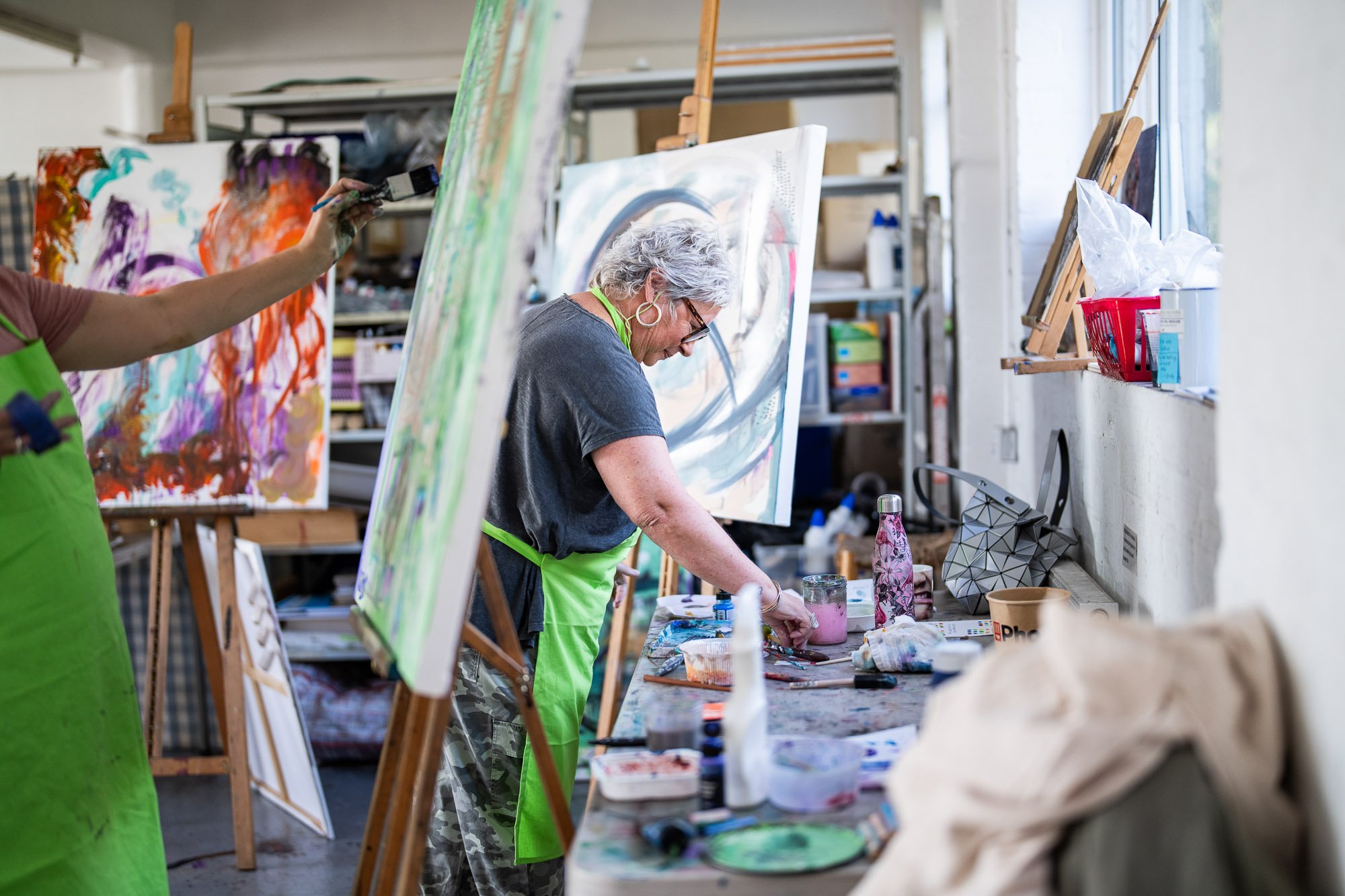 Intuitive abstract painting class Sussex UK