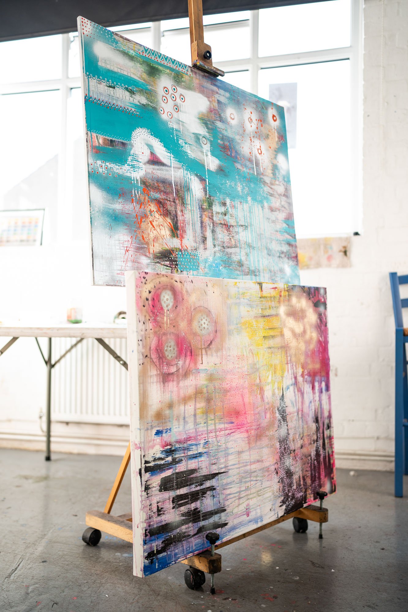 Introduction to abstract painting workshop Brighton Hove Sussex UK