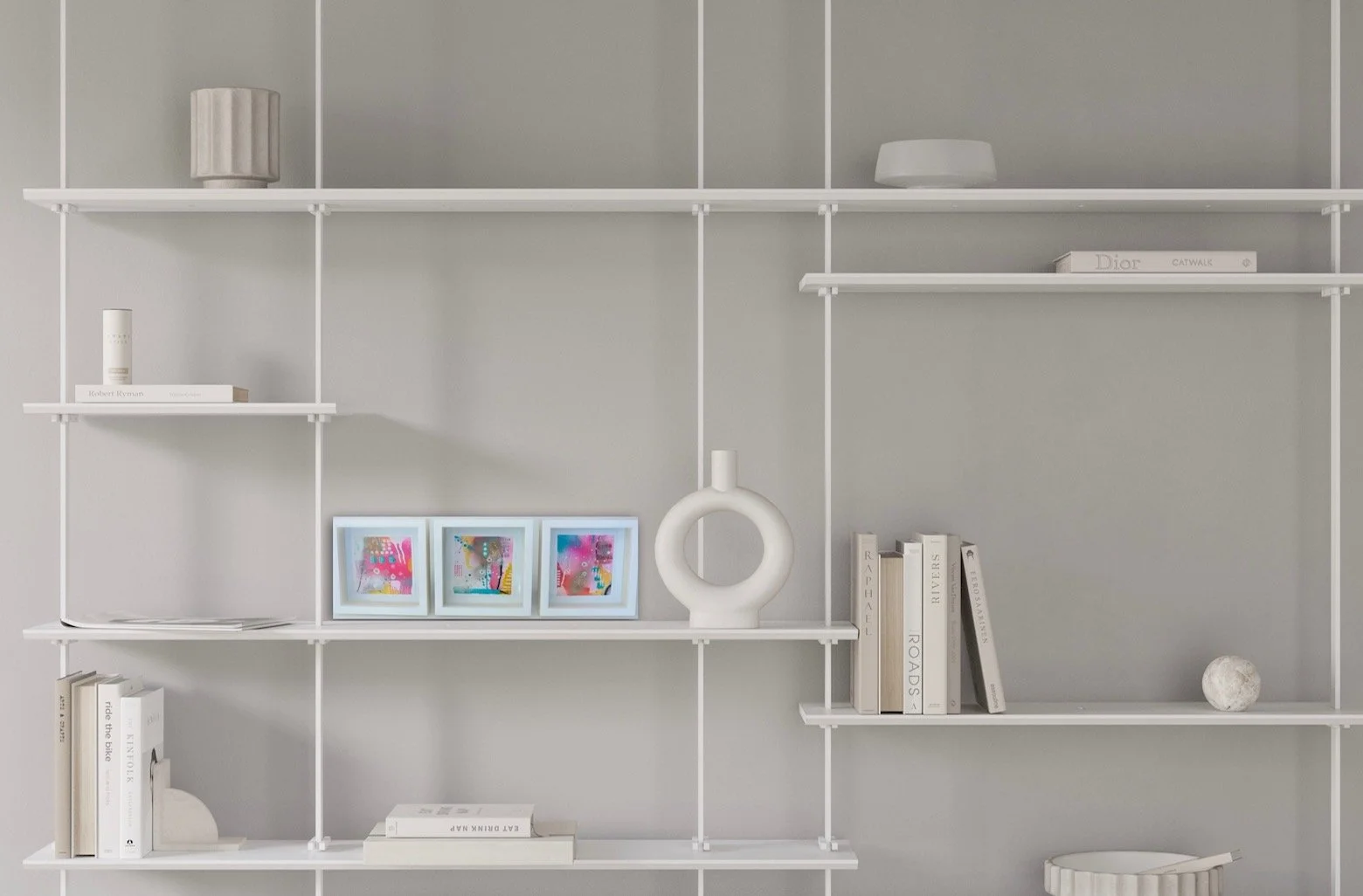 Colourful abstract paintings framed for sale by Brighton UK artist