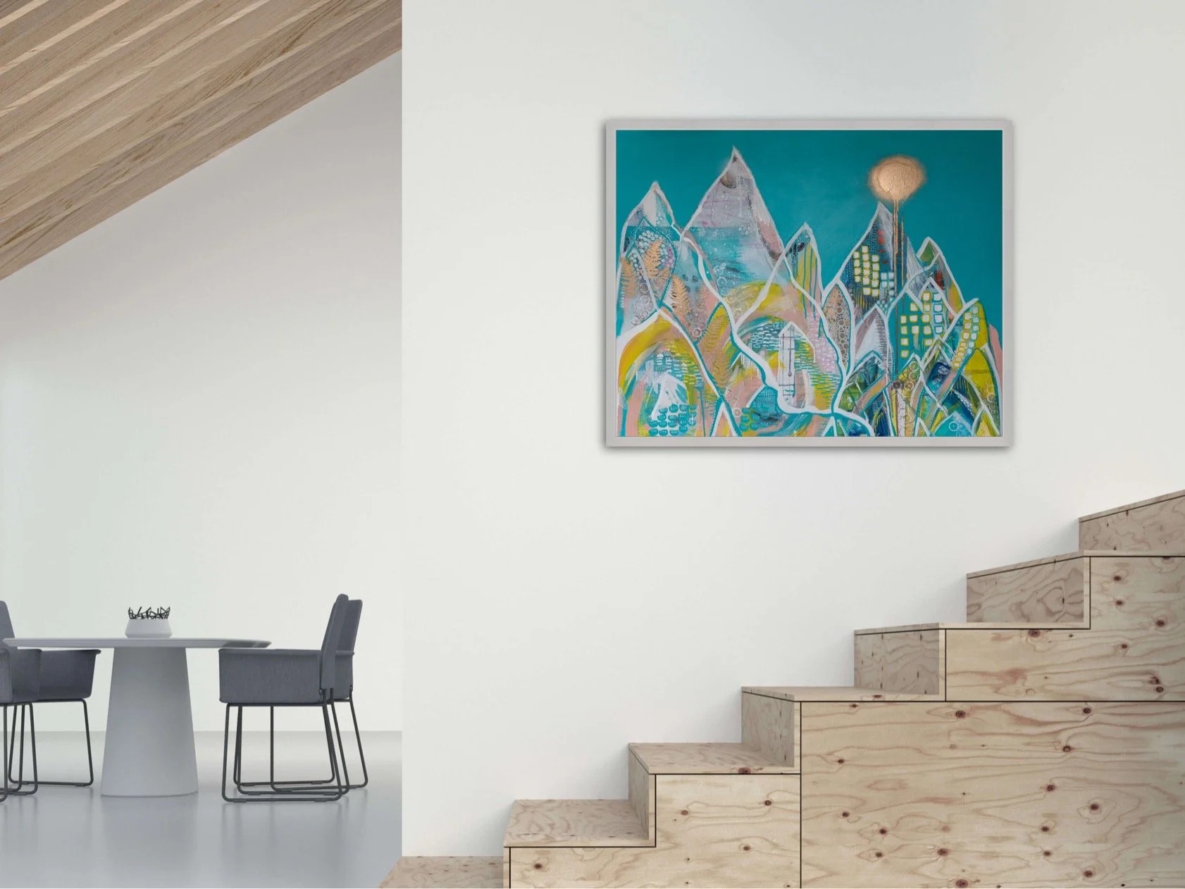 Modern large abstract original painting artwork for sale UK Brighton artist