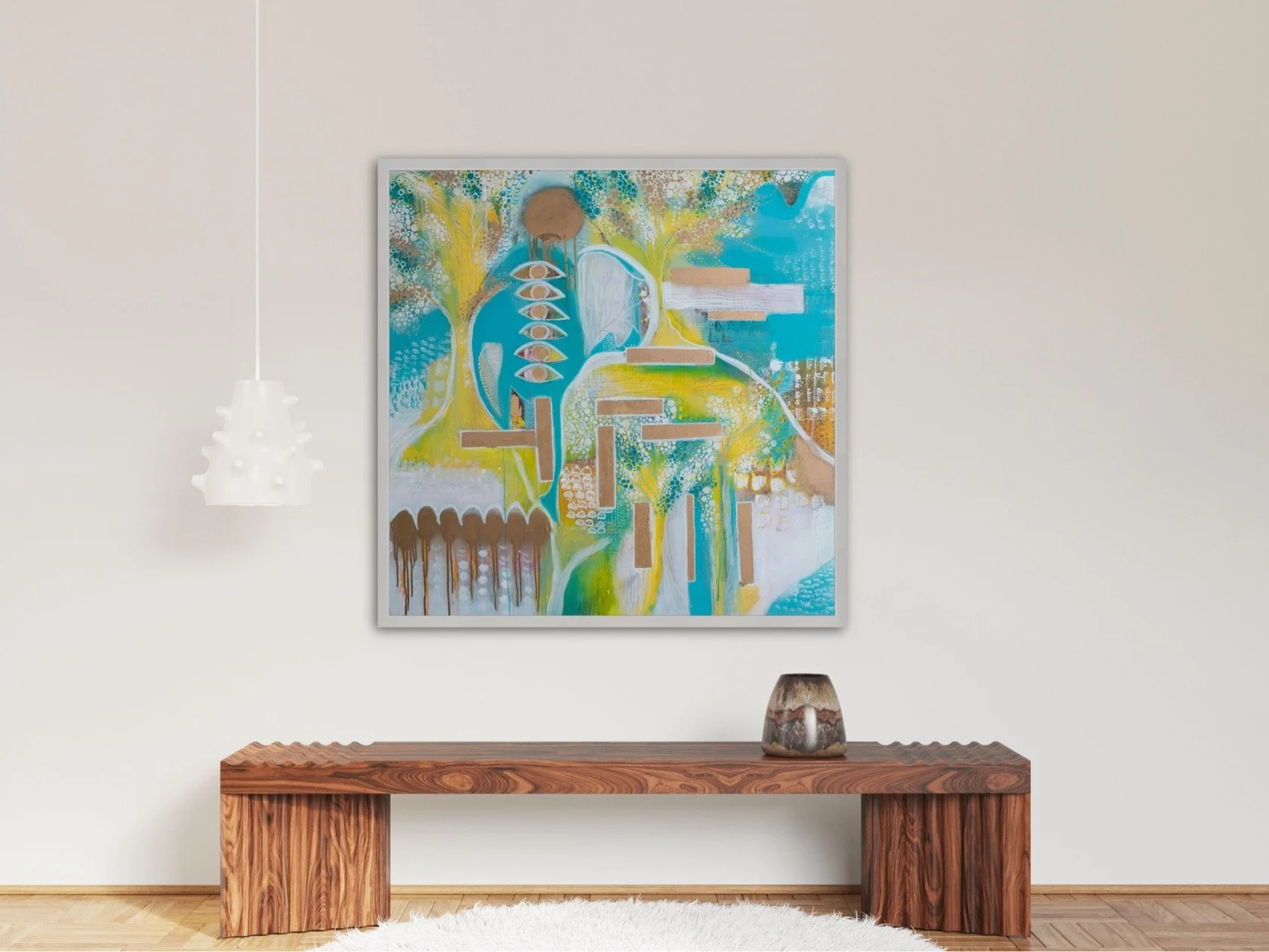 Buy original contemporary large mixed media abstract artwork UK Brighton visual artist