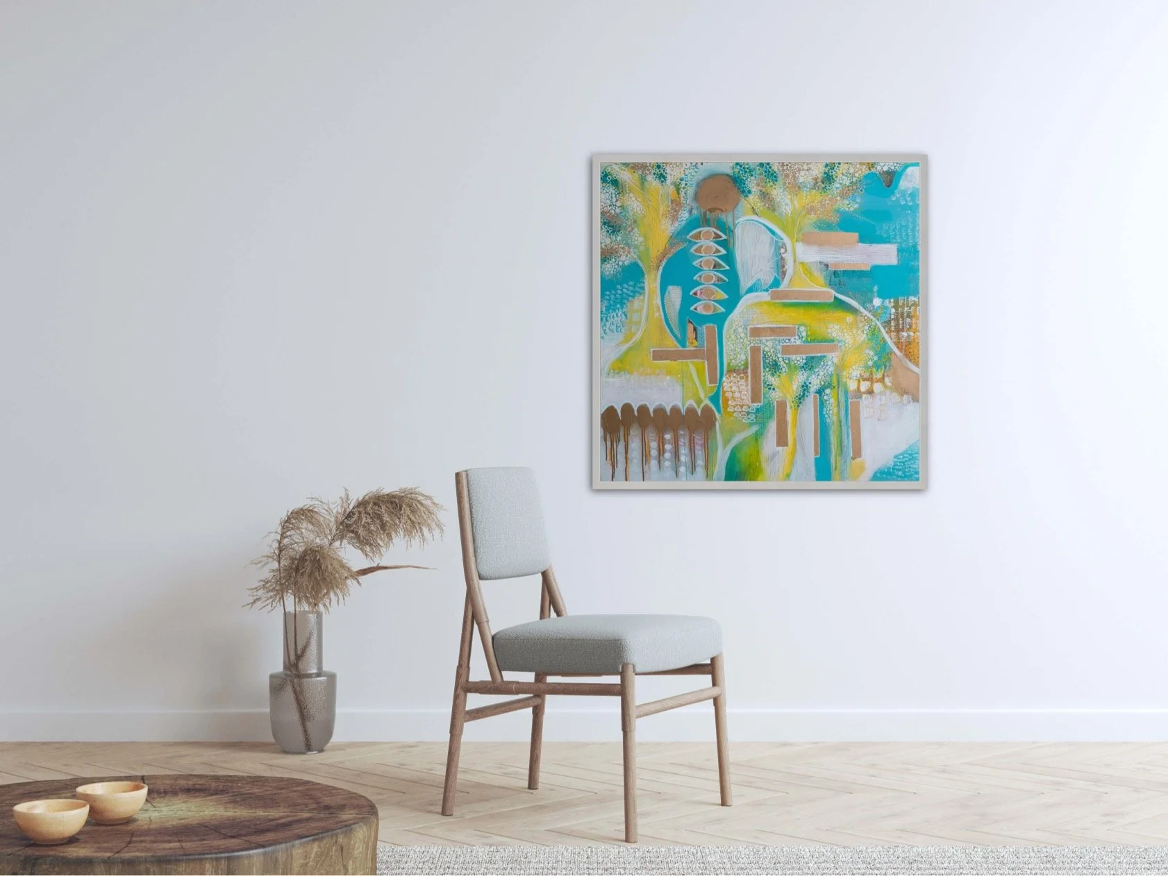 Contemporary large abstract art painting UK Brighton visual artist