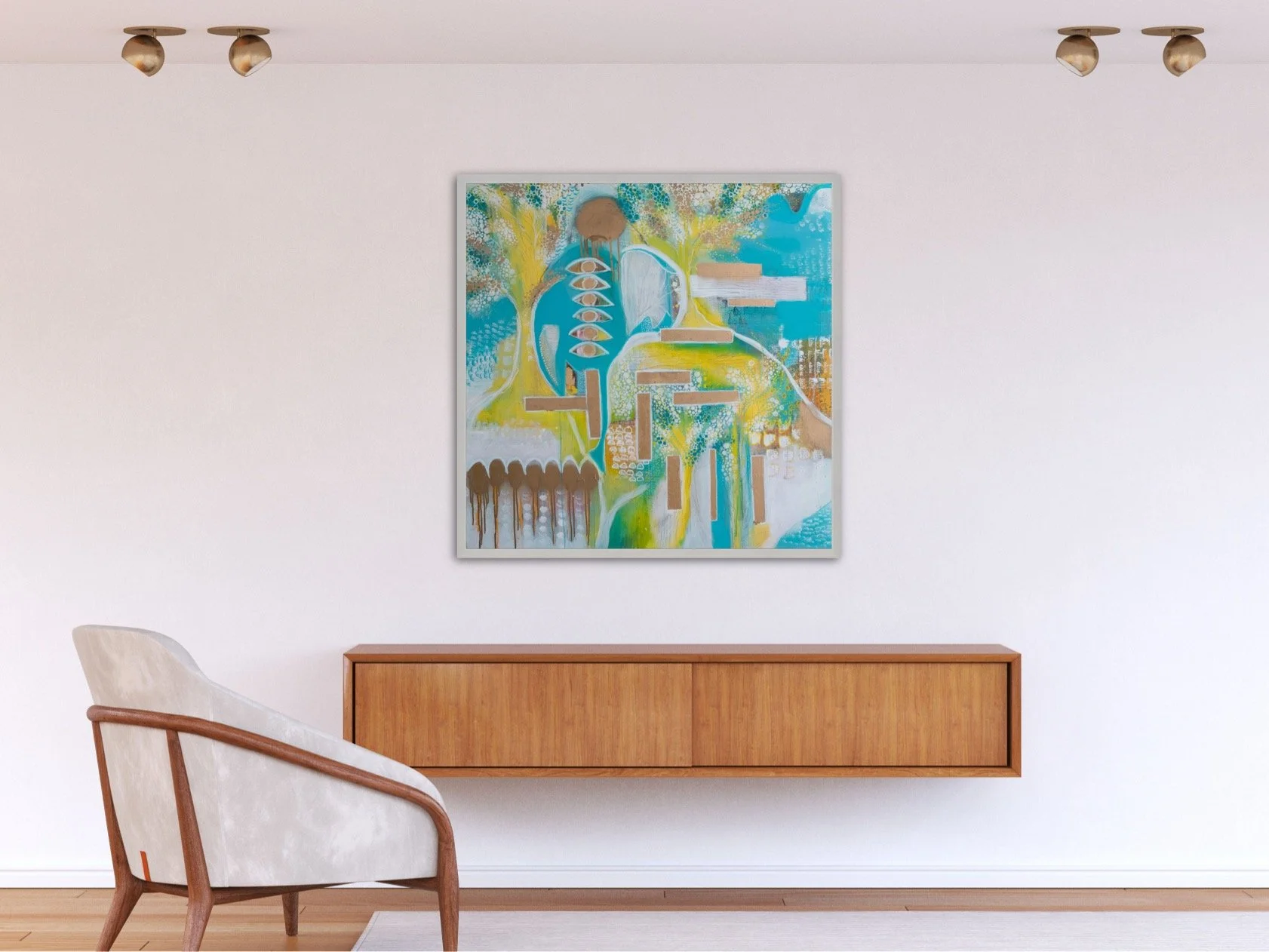 Buy contemporary original large abstract painting UK Brighton artist