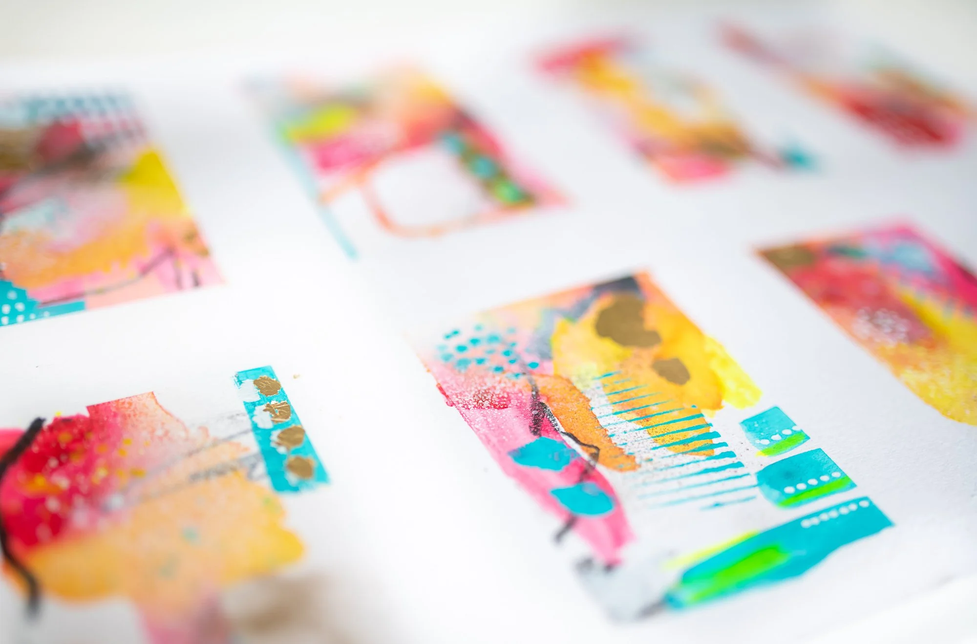 Learn intuitive abstract art painting Brighton Sussex workshop