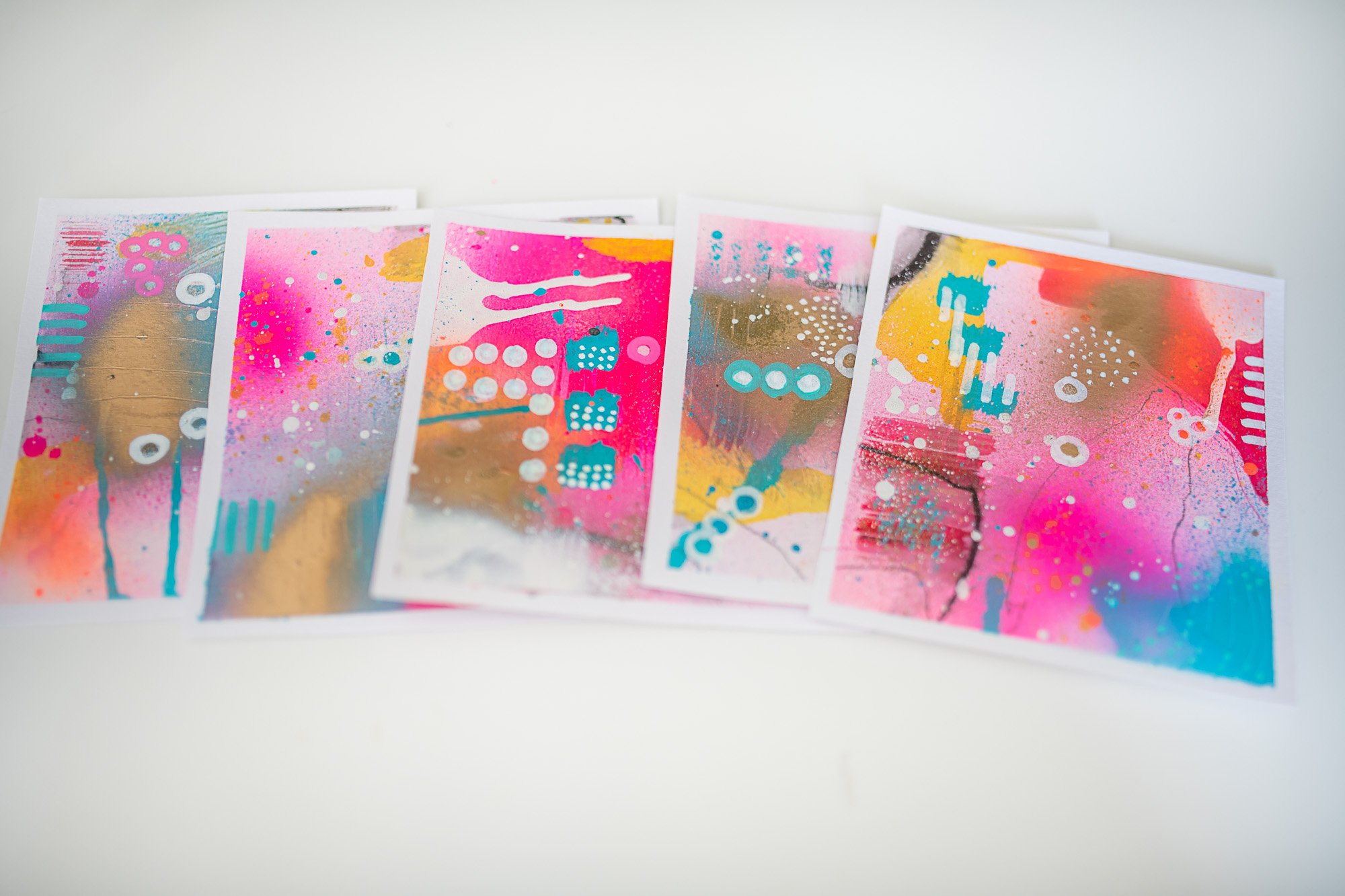 Brighton abstract painting art class with Magdalena