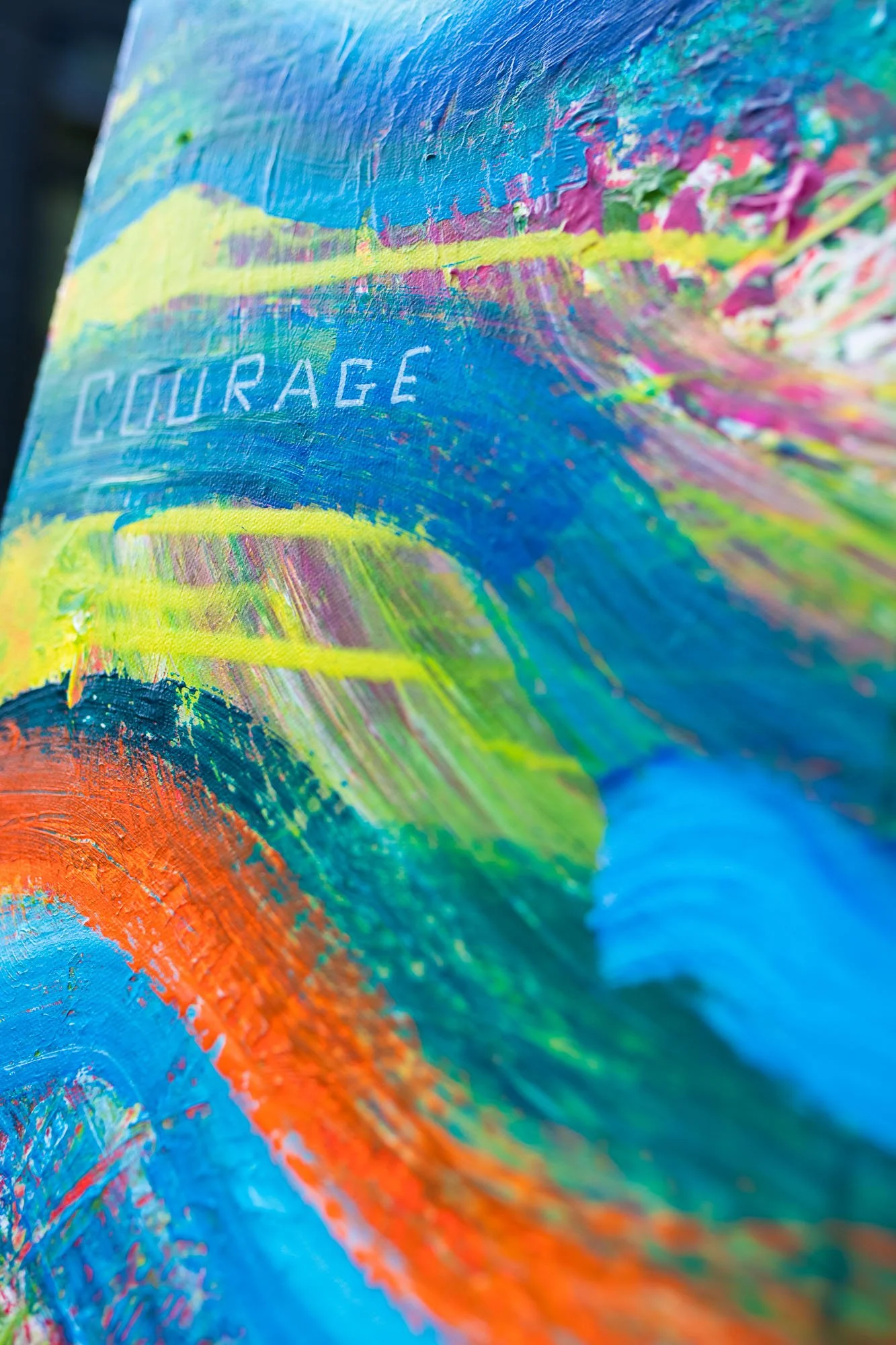 Introduction to acrylic abstract art painting Brighton painting workshops