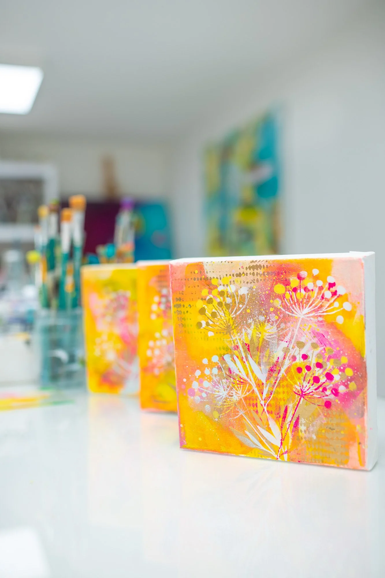 Introduction to Abstract painting art class Brighton Hove Sussex UK