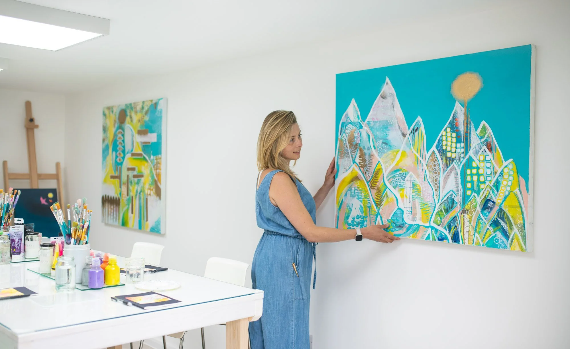 Learn abstract painting with Magdalena Brighton artist (Copy)