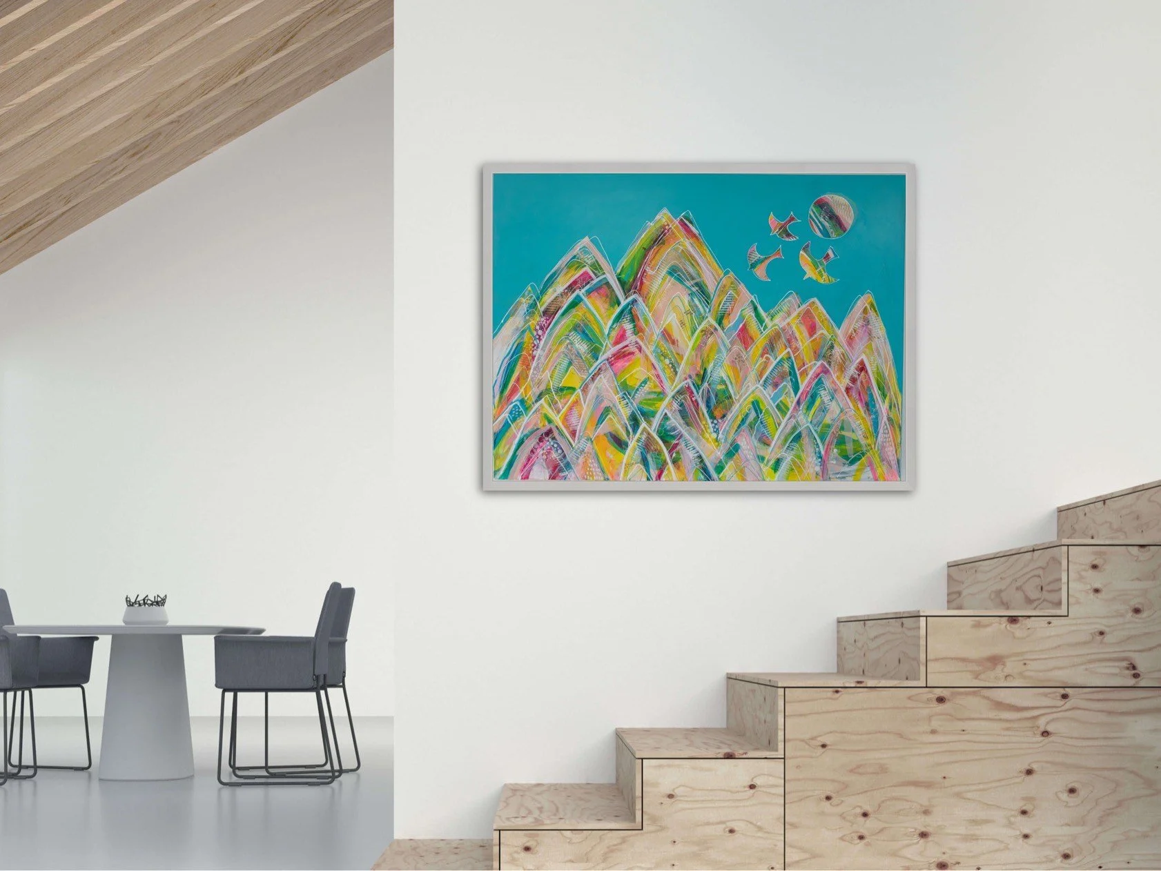 Contemporary Landscape abstract painting for sale UK Brighton artist