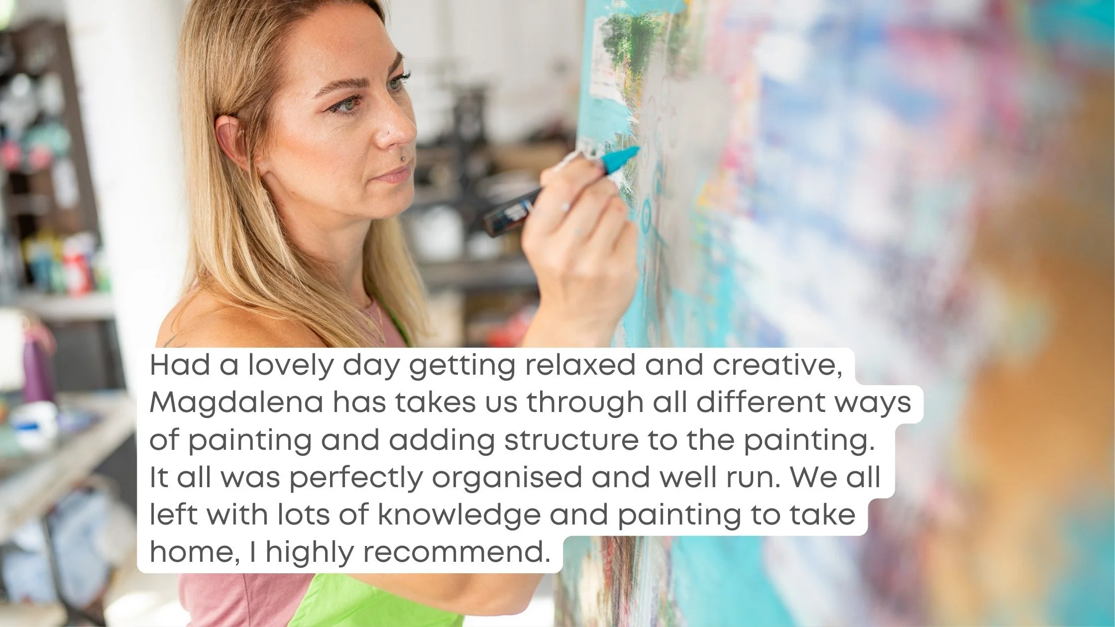 Intuitive Abstract Art painting workshops retreats Malpas, Chester, Cheshire UK