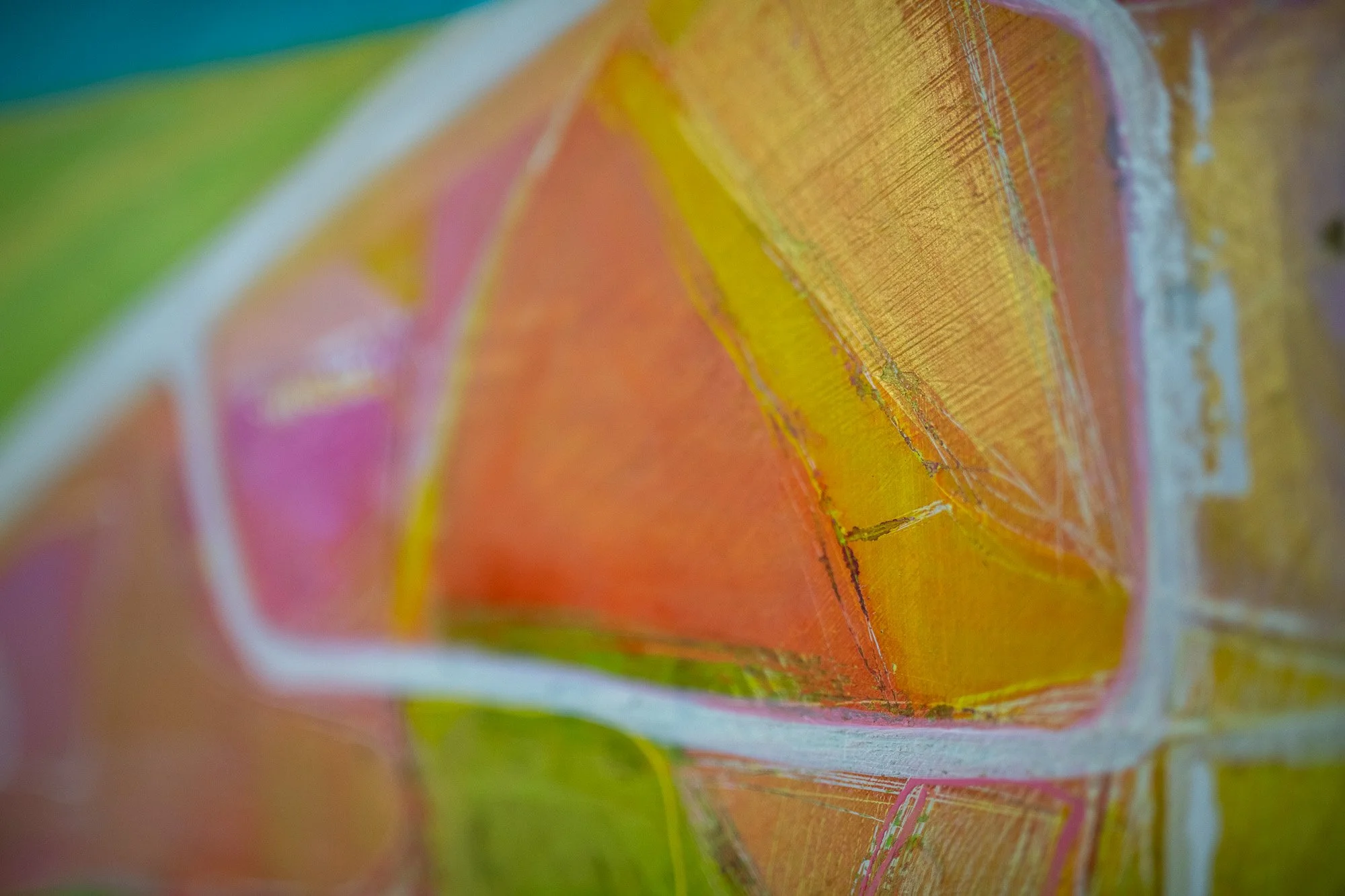 Large abstract landscape painting for sale Brighton UK artist