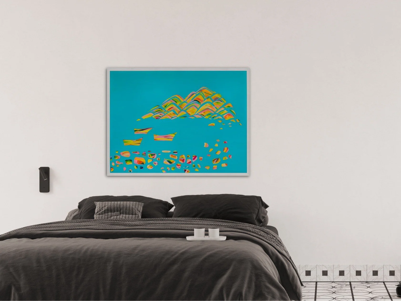 Blue large abstract landscape for sale UK Brighton artist.jpeg