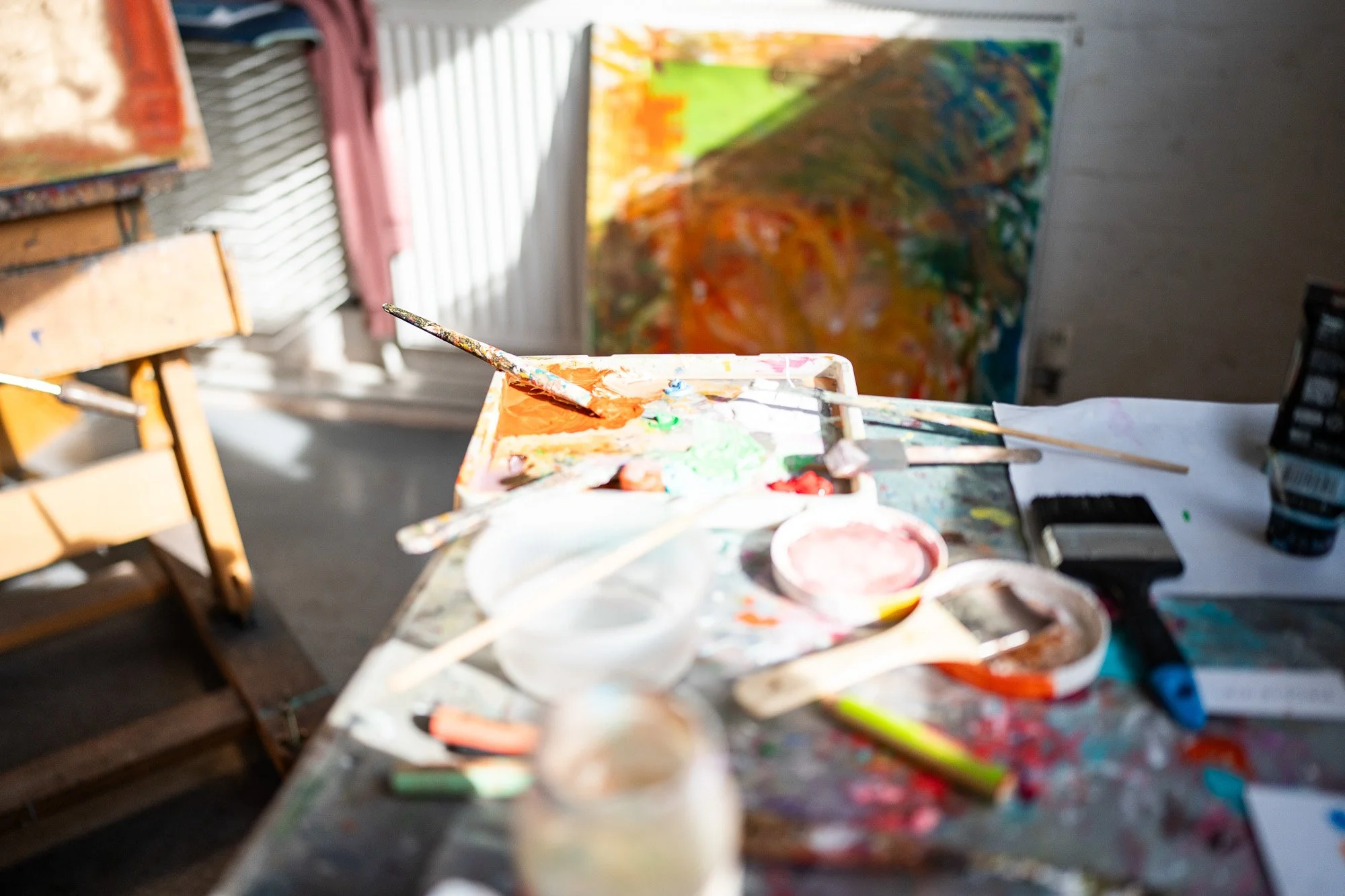 Intuitive Abstract Painting retreat UK