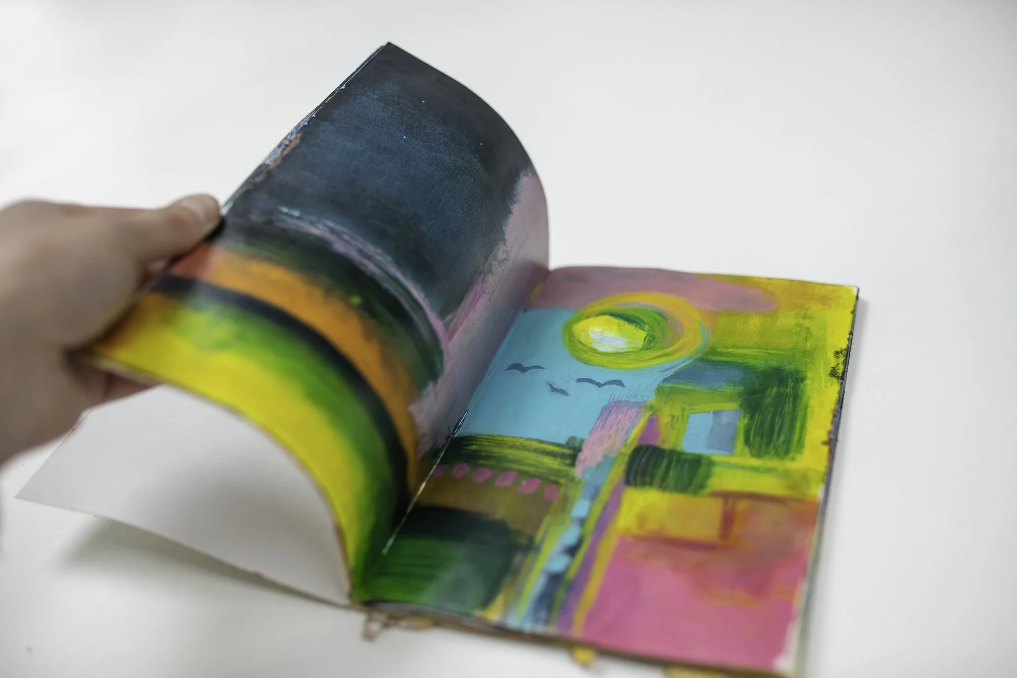 Learn abstract art journaling painting Brighton Hove UK.jpg