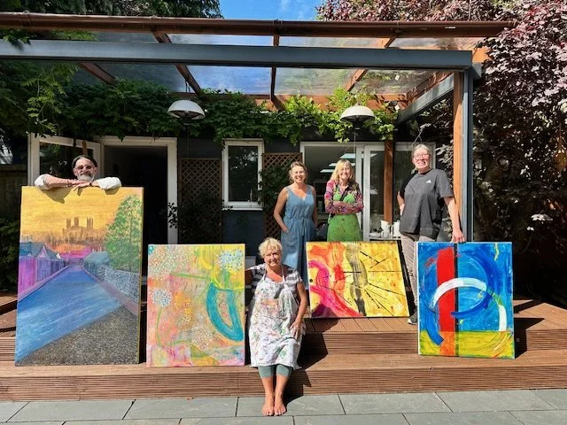 One day Large Abstract Painting Immersion: August