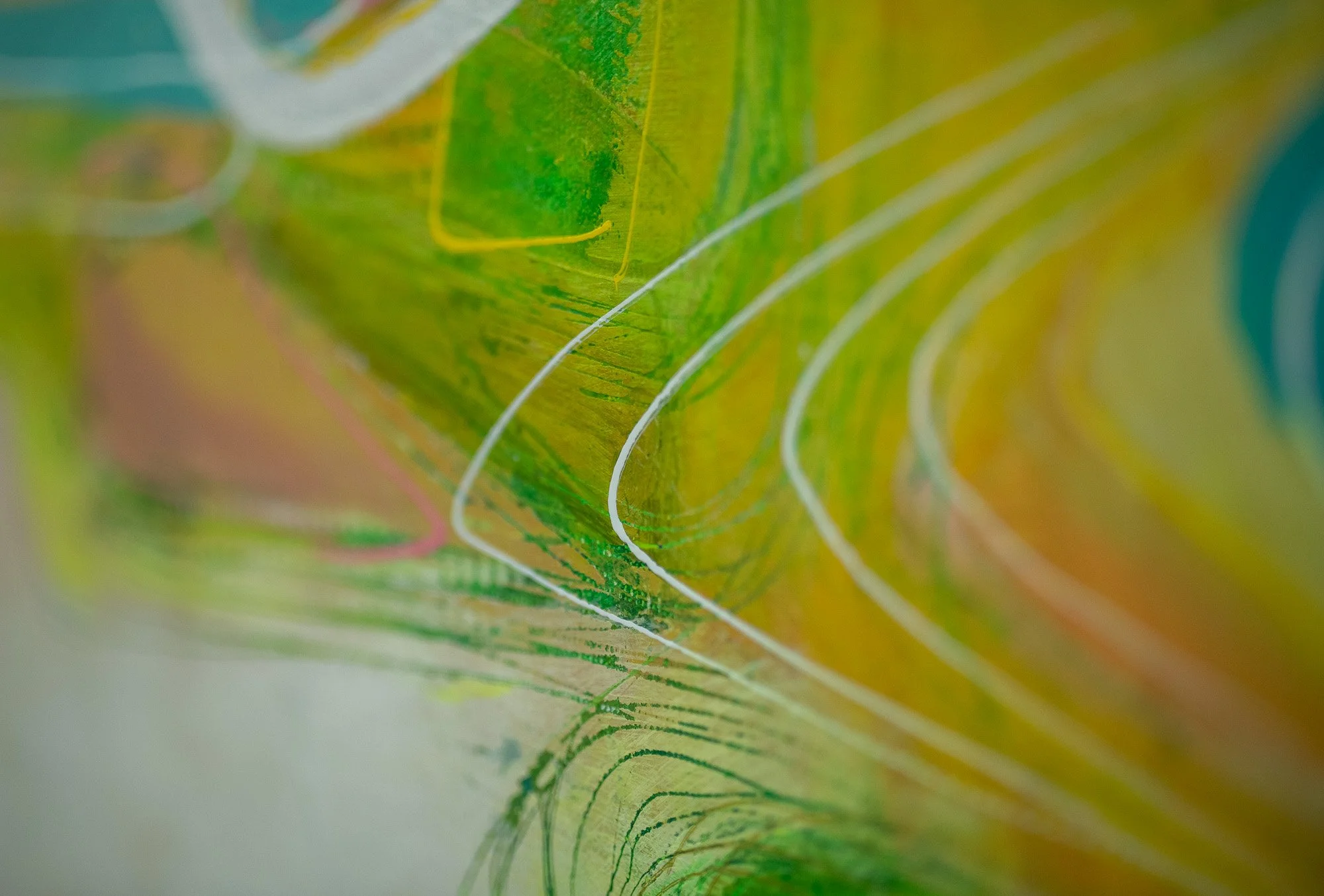 Large abstract landscape painting for sale Brighton UK artist