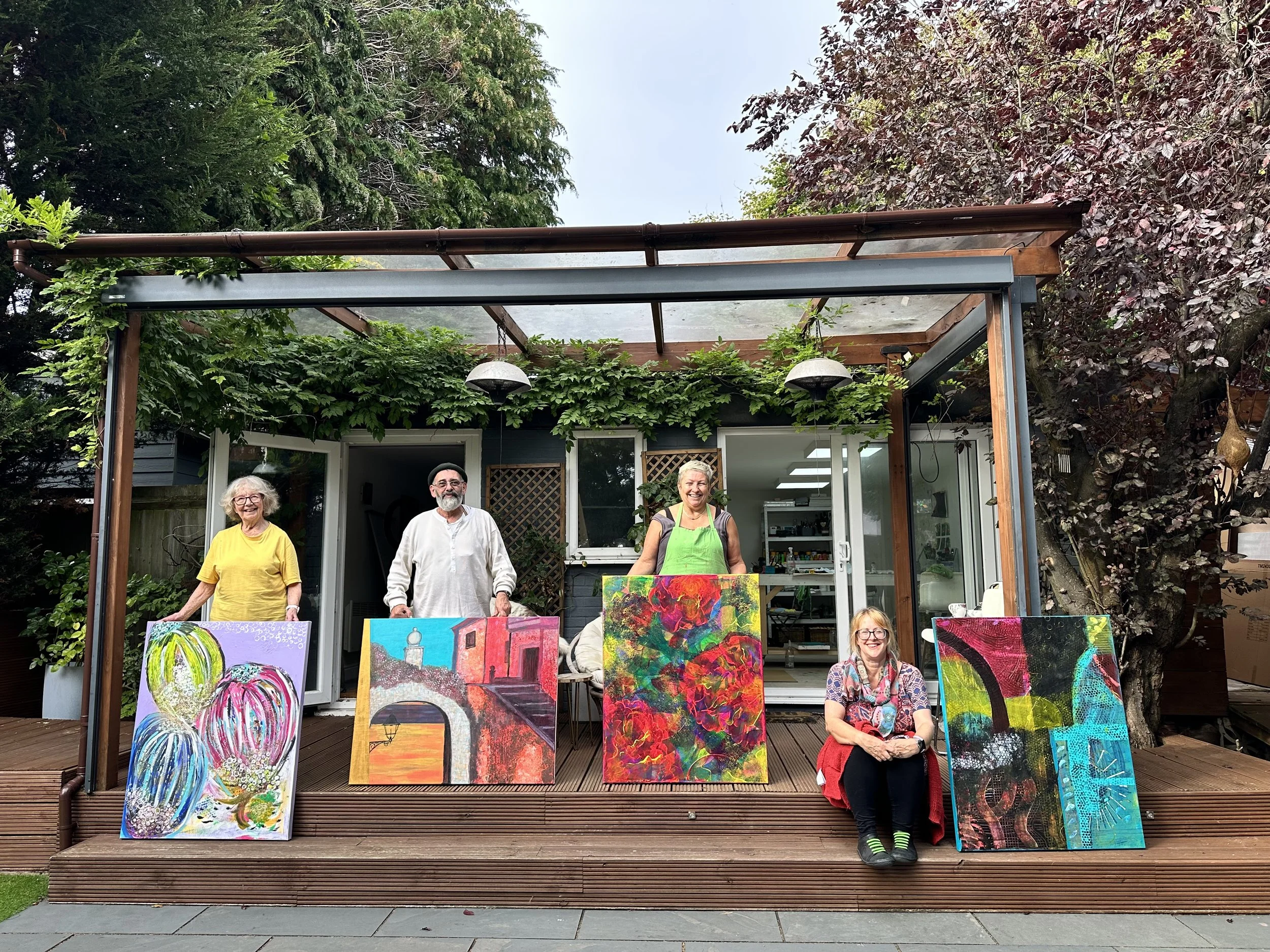 One day Large Abstract Painting Immersion: June