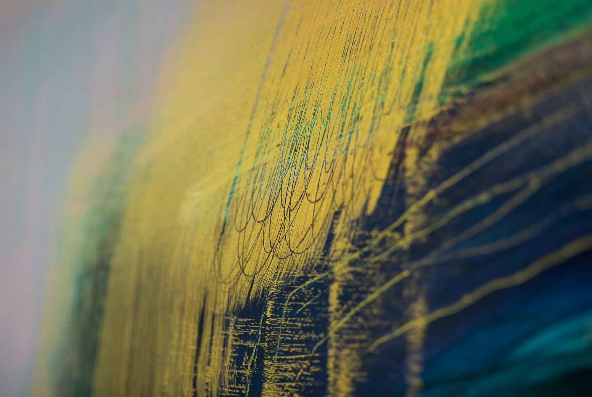 Contemporary landscape abstract paintings for sale by UK artist