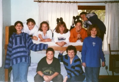 1996 MidWinter Front L to R - Chris , Michael, Linda, Casey; Back: Tiffany, Caitlin, Ana, Jennifer, Darin