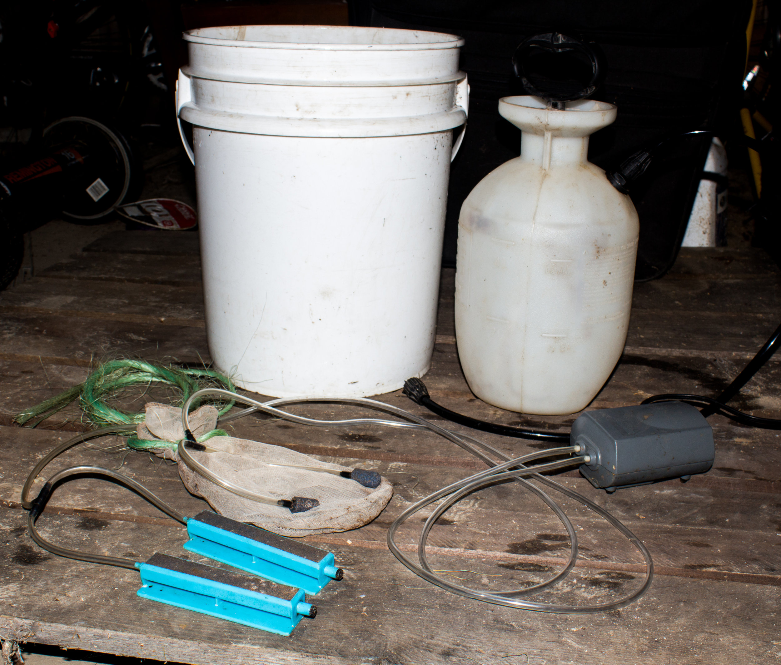 These are the supplies needed to build your own compost tea brewer