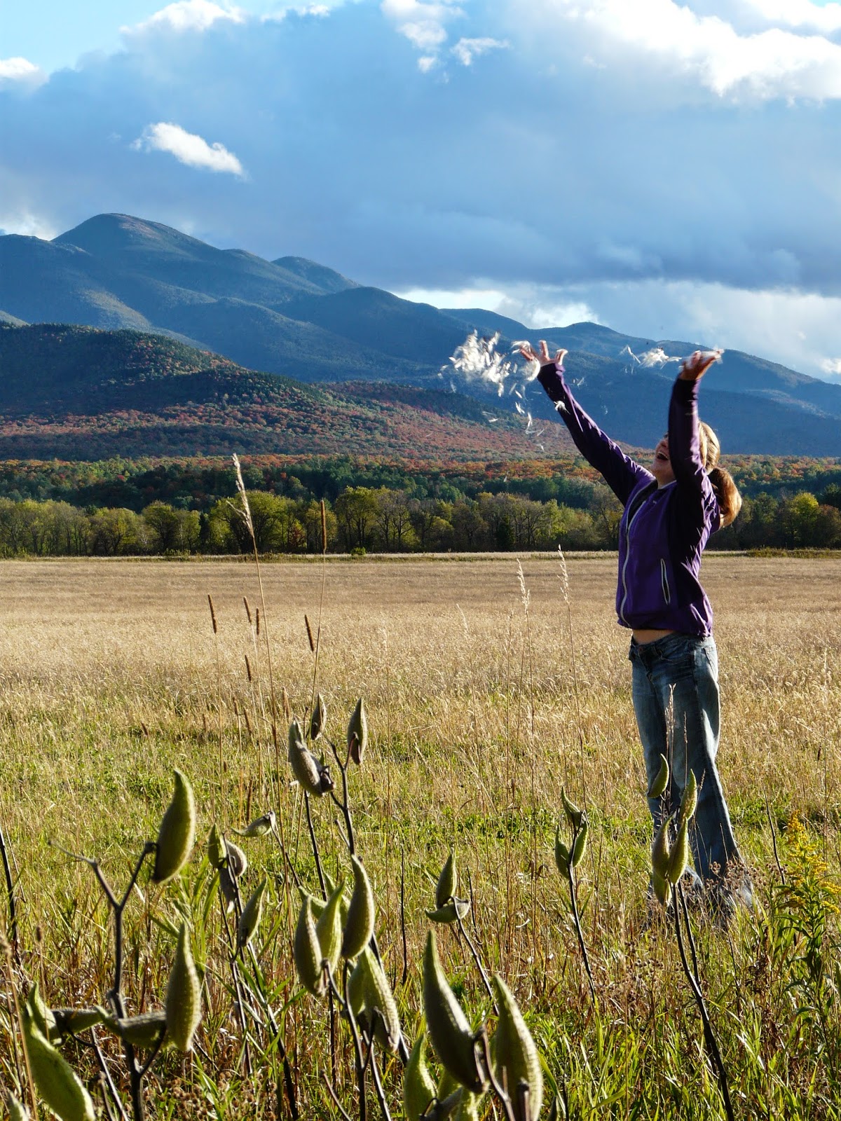 Enjoying the mountains near Lake Placid