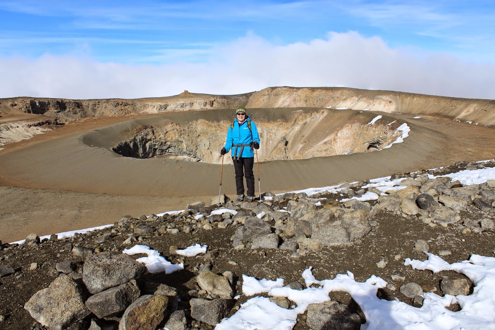 Crater on the summit of Mount Kilimanjaro