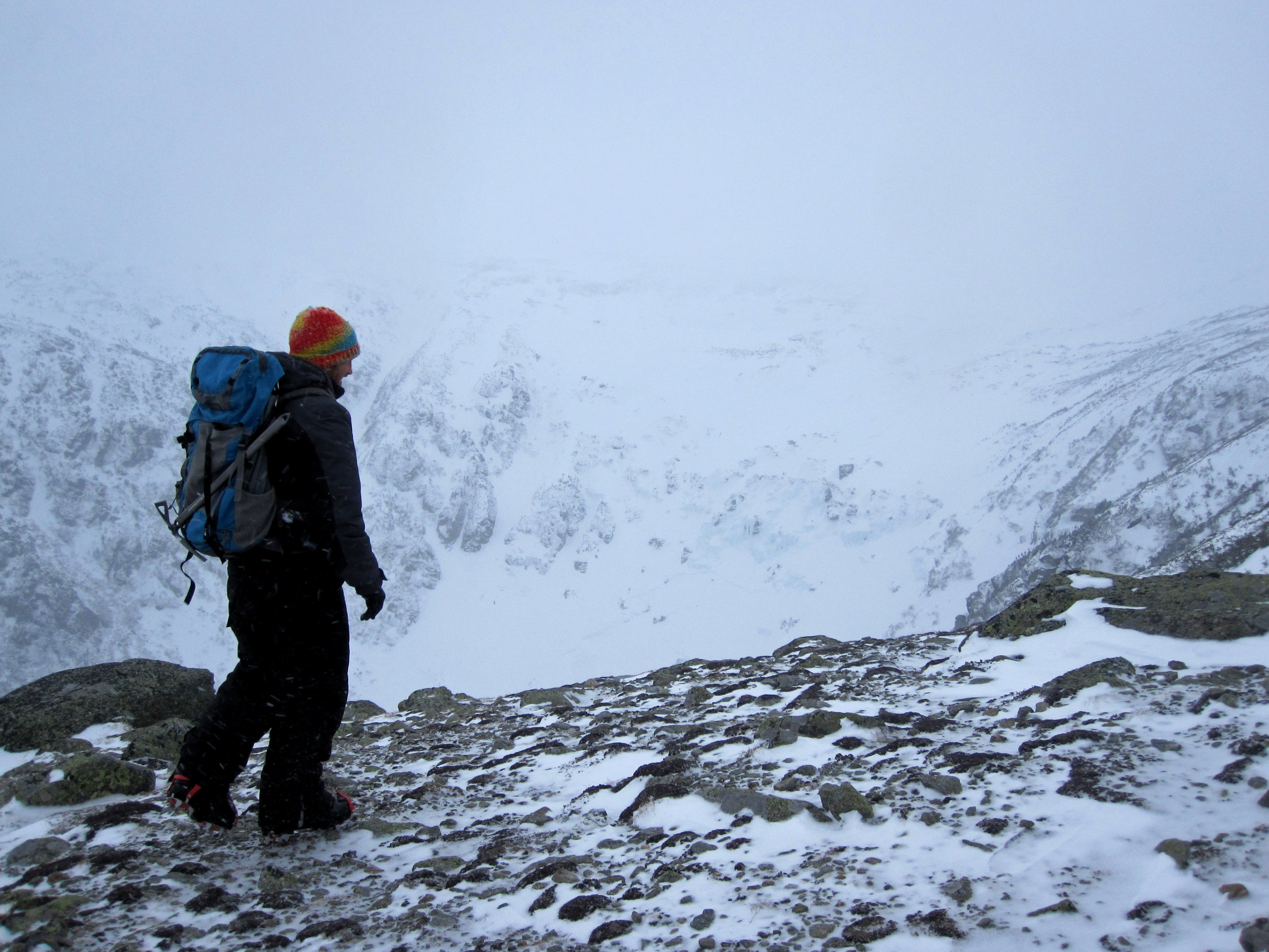 Looking over at Tuckerman’s Ravine