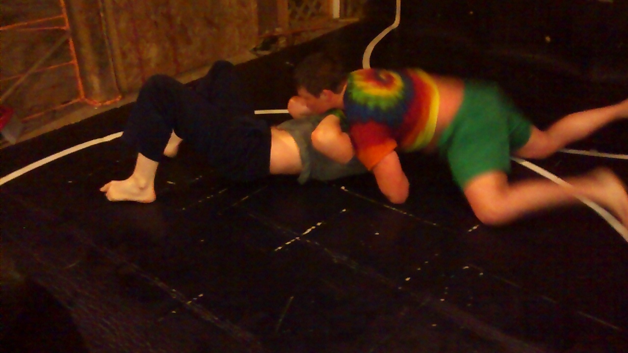 James gets mauled by Victor the bear.