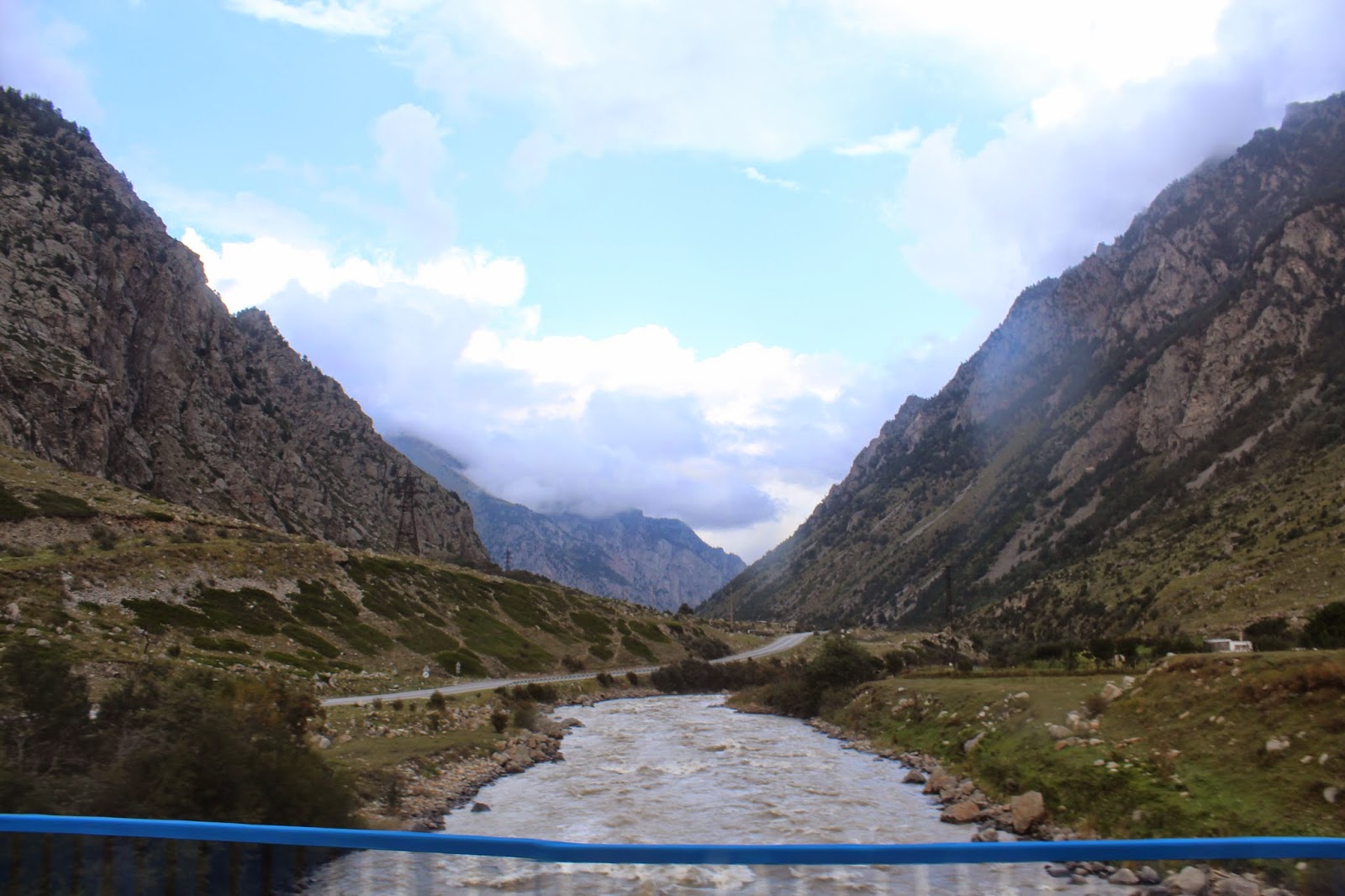 Our view on our drive to the hotel in the Cheget region.