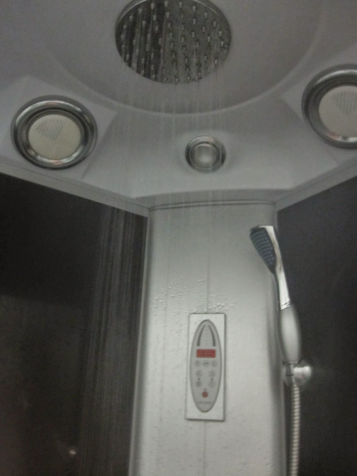 Shower in Russian hotel.