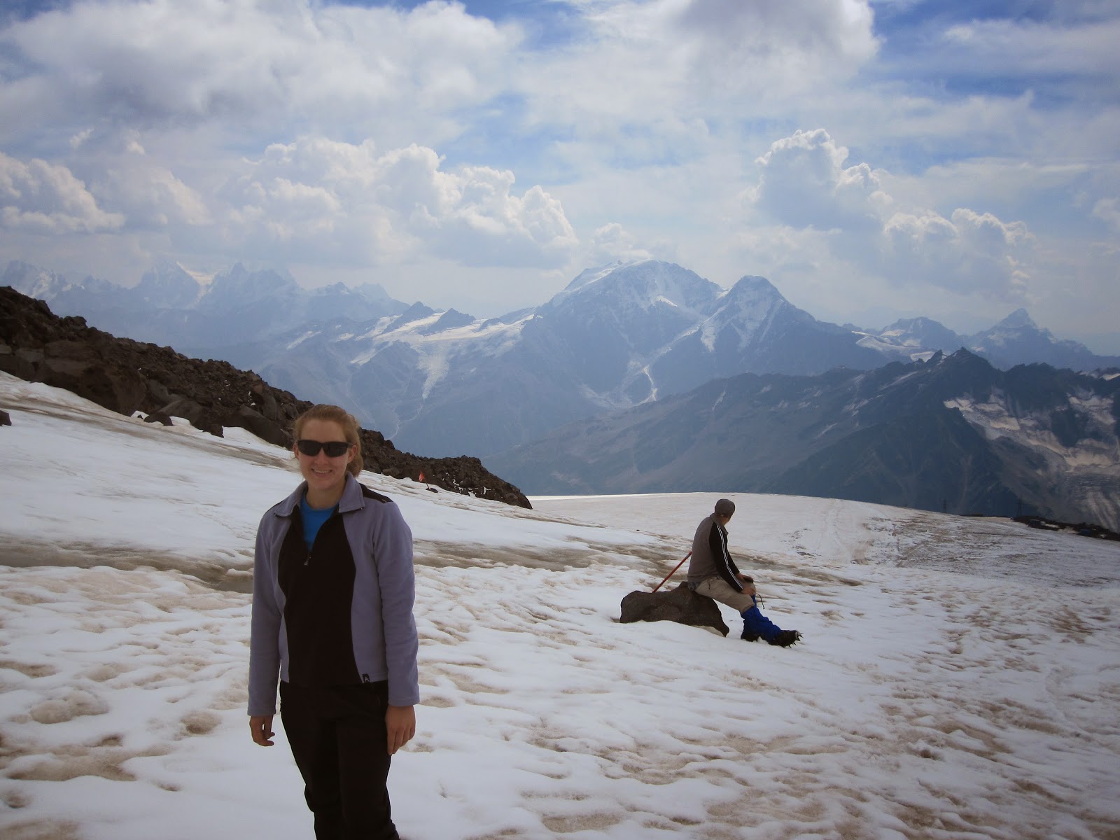 Acclimatization hike up Mount Elbrus