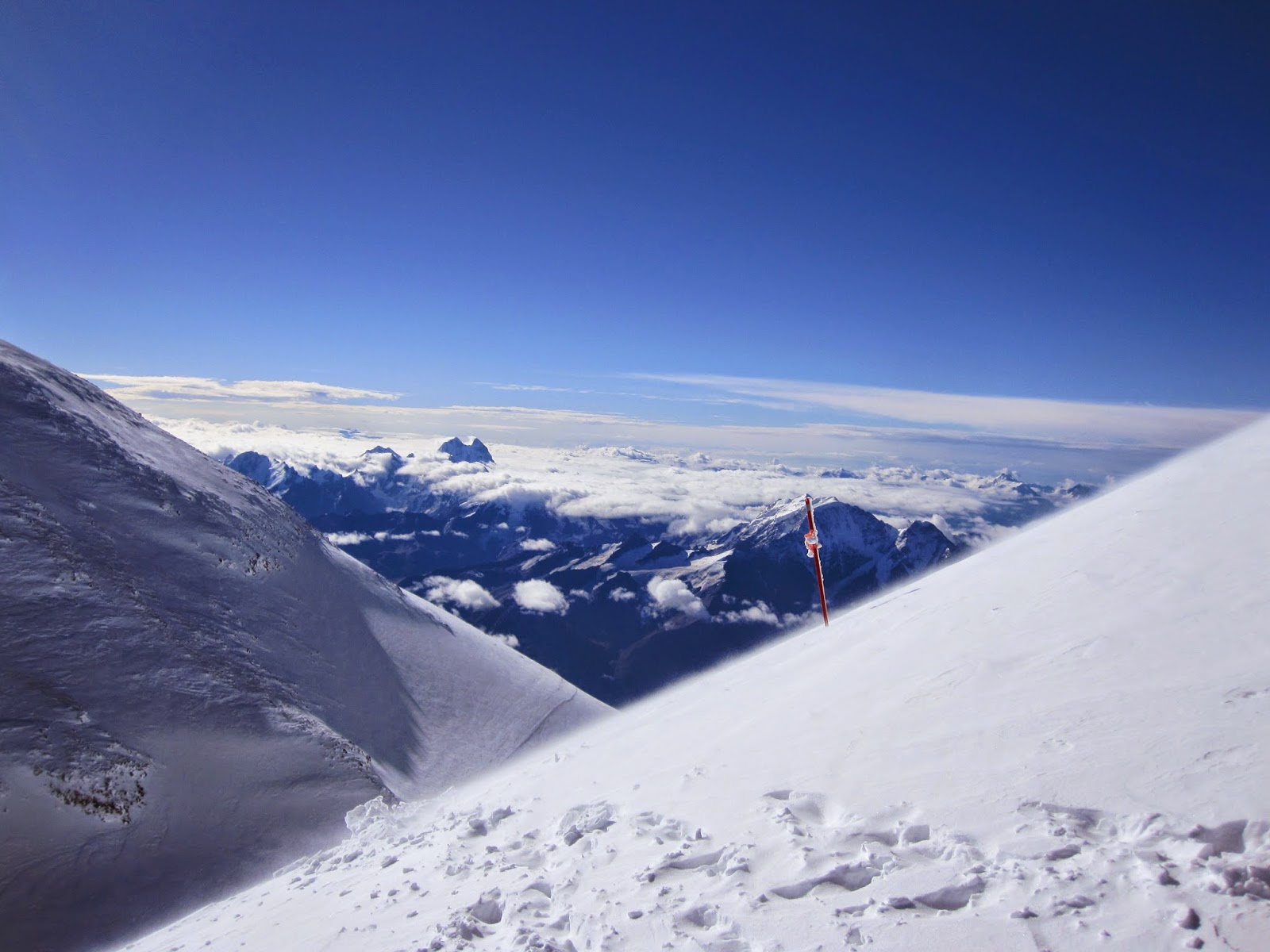 We made it past the scary part. Time for the summit push!