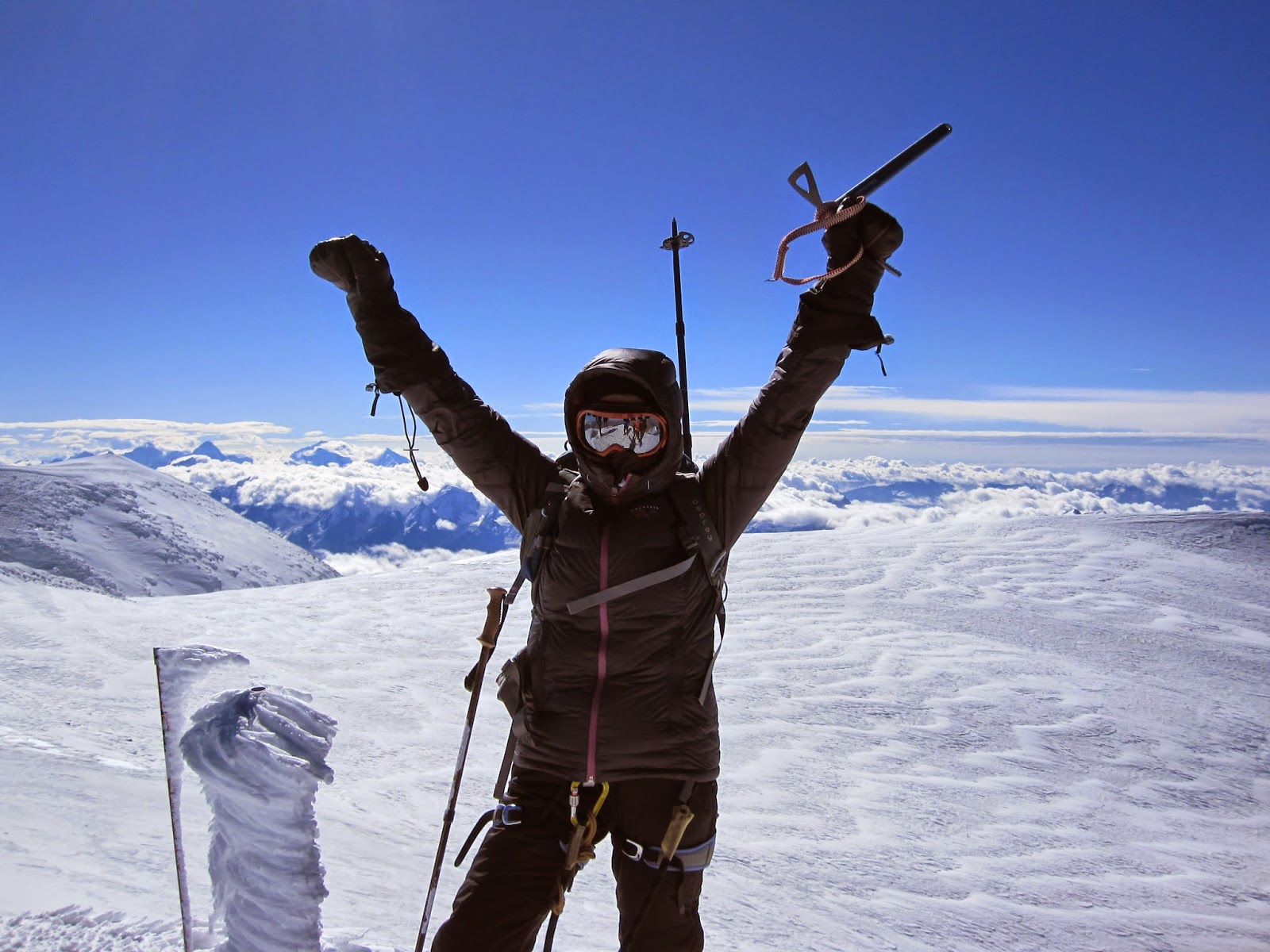 I made it to the summit of Mount Elbrus! The views were amazing.