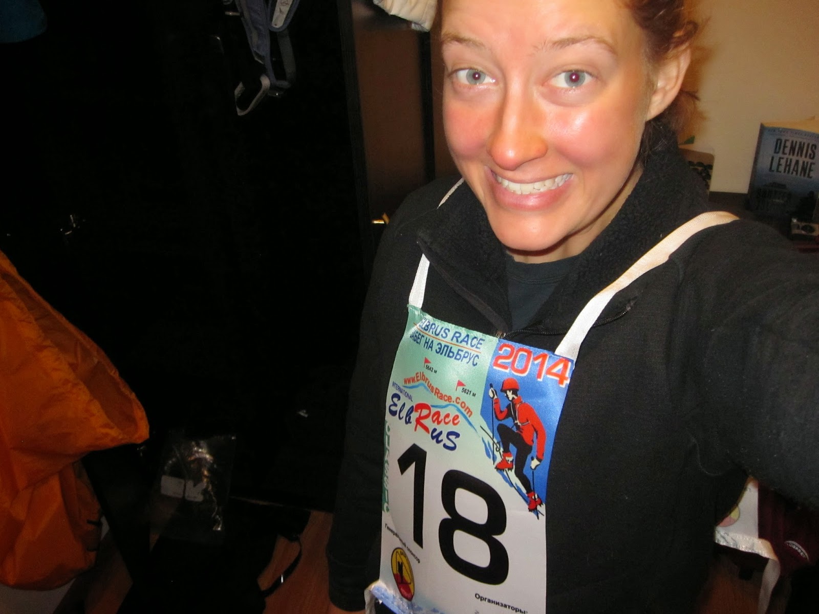 The race director gave me one of his extra bibs from the Elbrus Race. Maybe one day I'll do it!