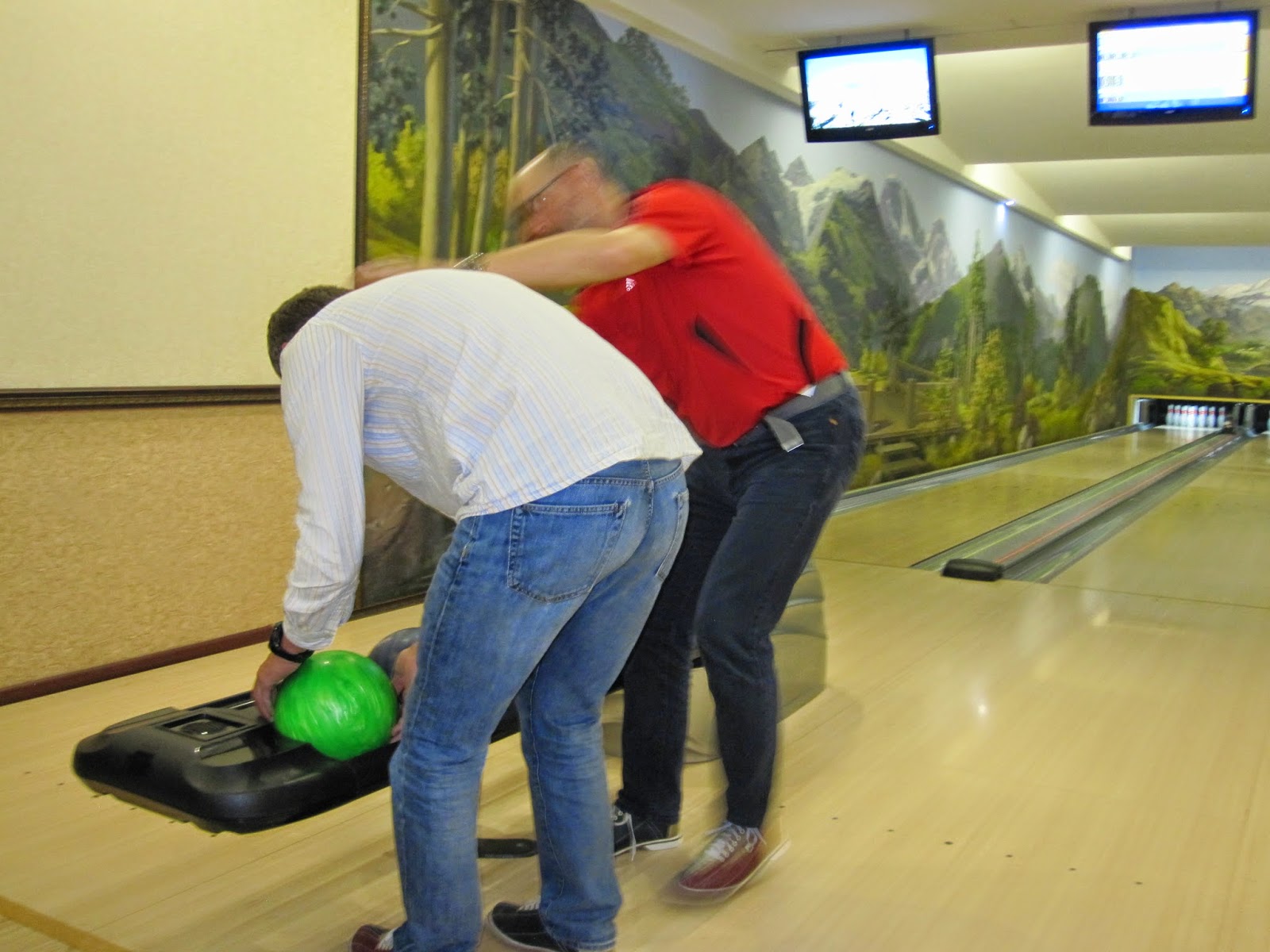 Making sure Roman doesn't kill someone accidentally with his bowling ball