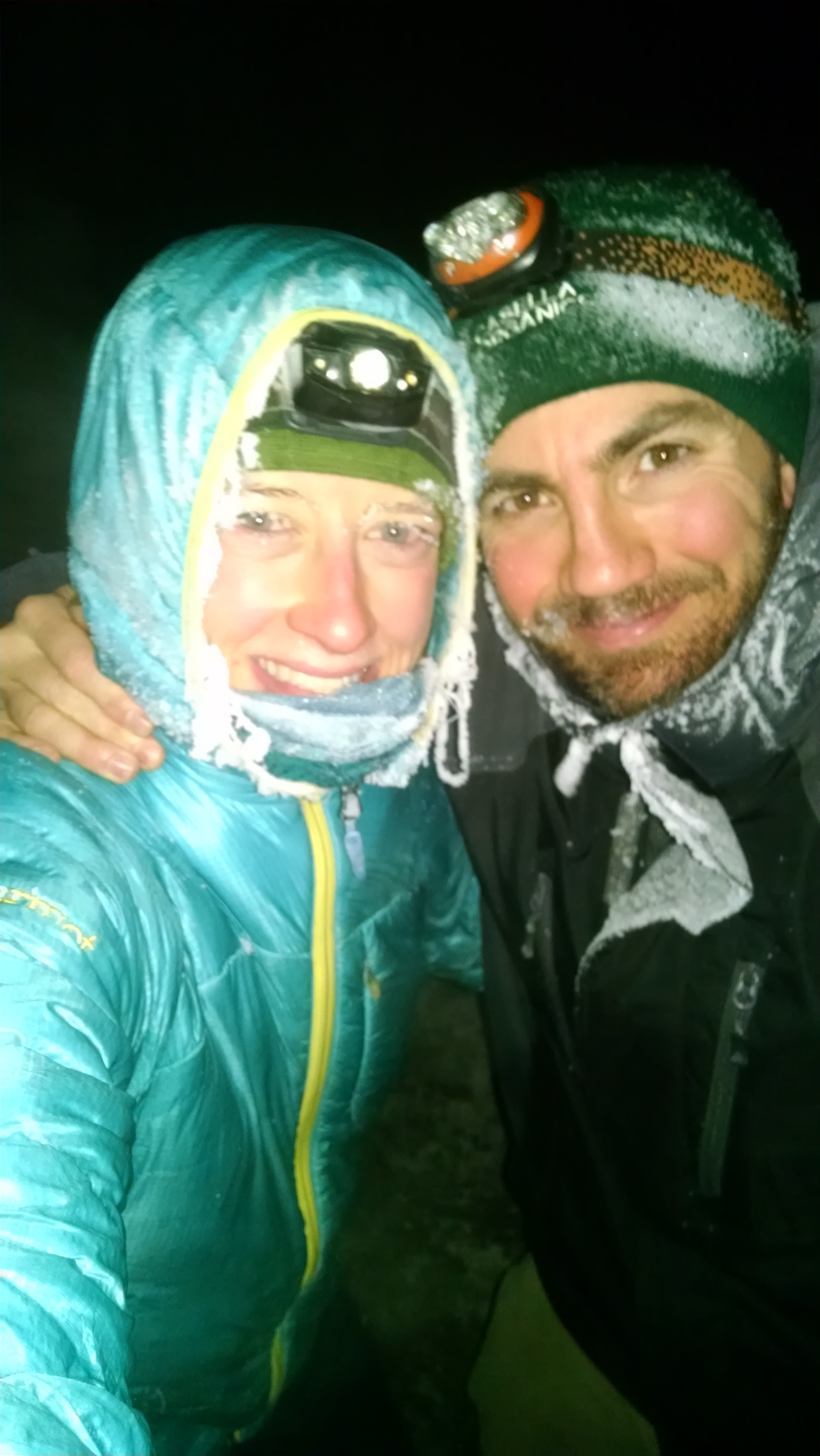 Doing some midnight training in sub-zero temps!
