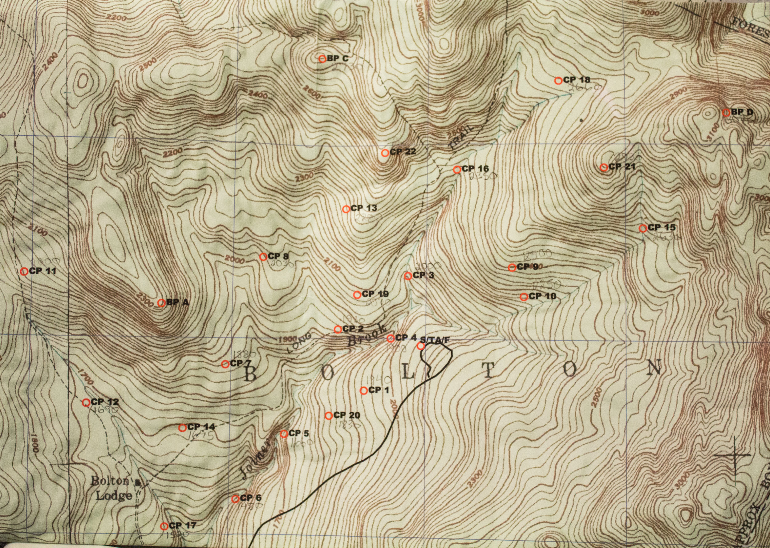 Frigid Infliction 2017 Contour Map