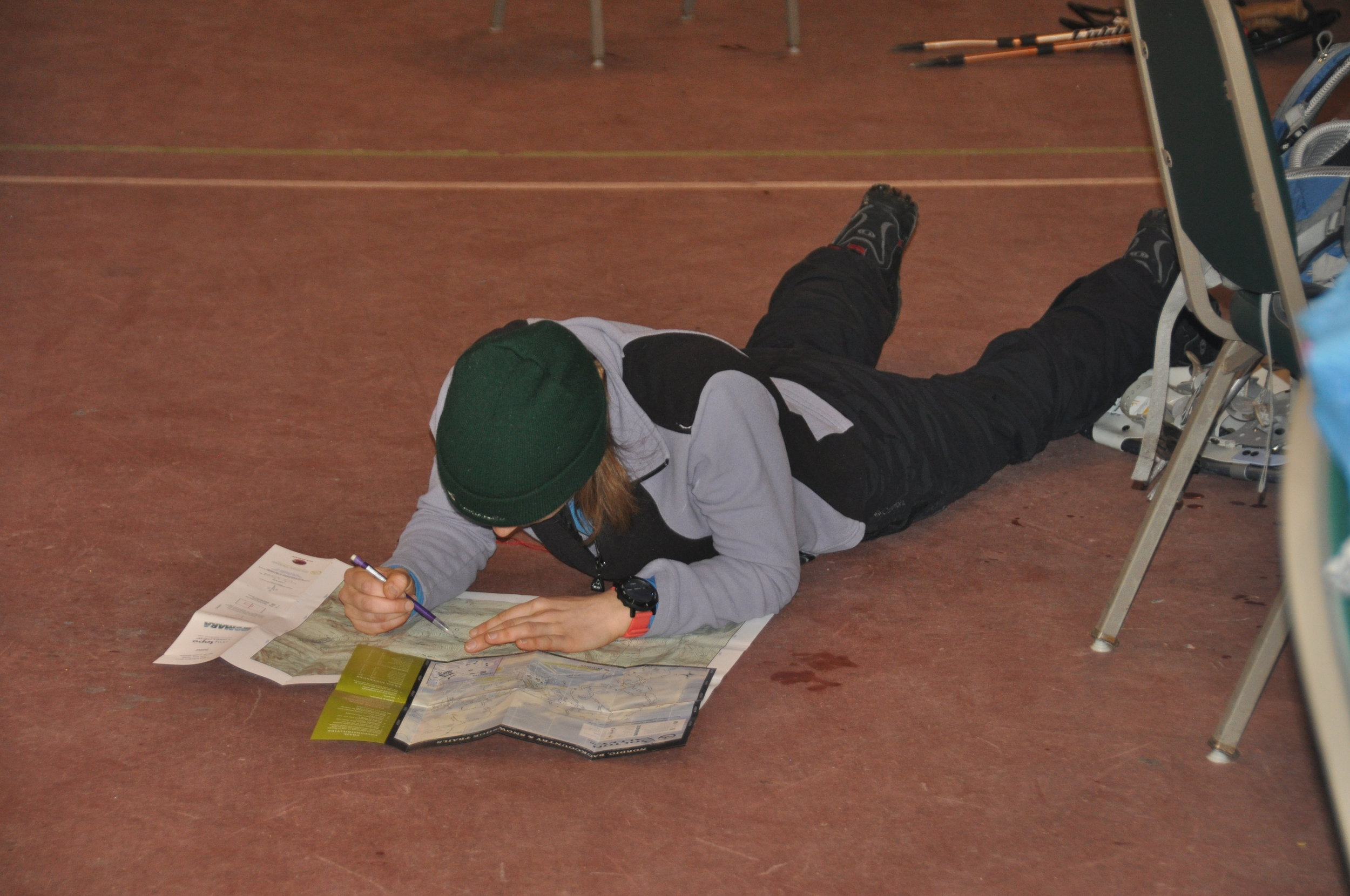 Transposing checkpoints from one map to the other. Photo courtesy of GMARA.