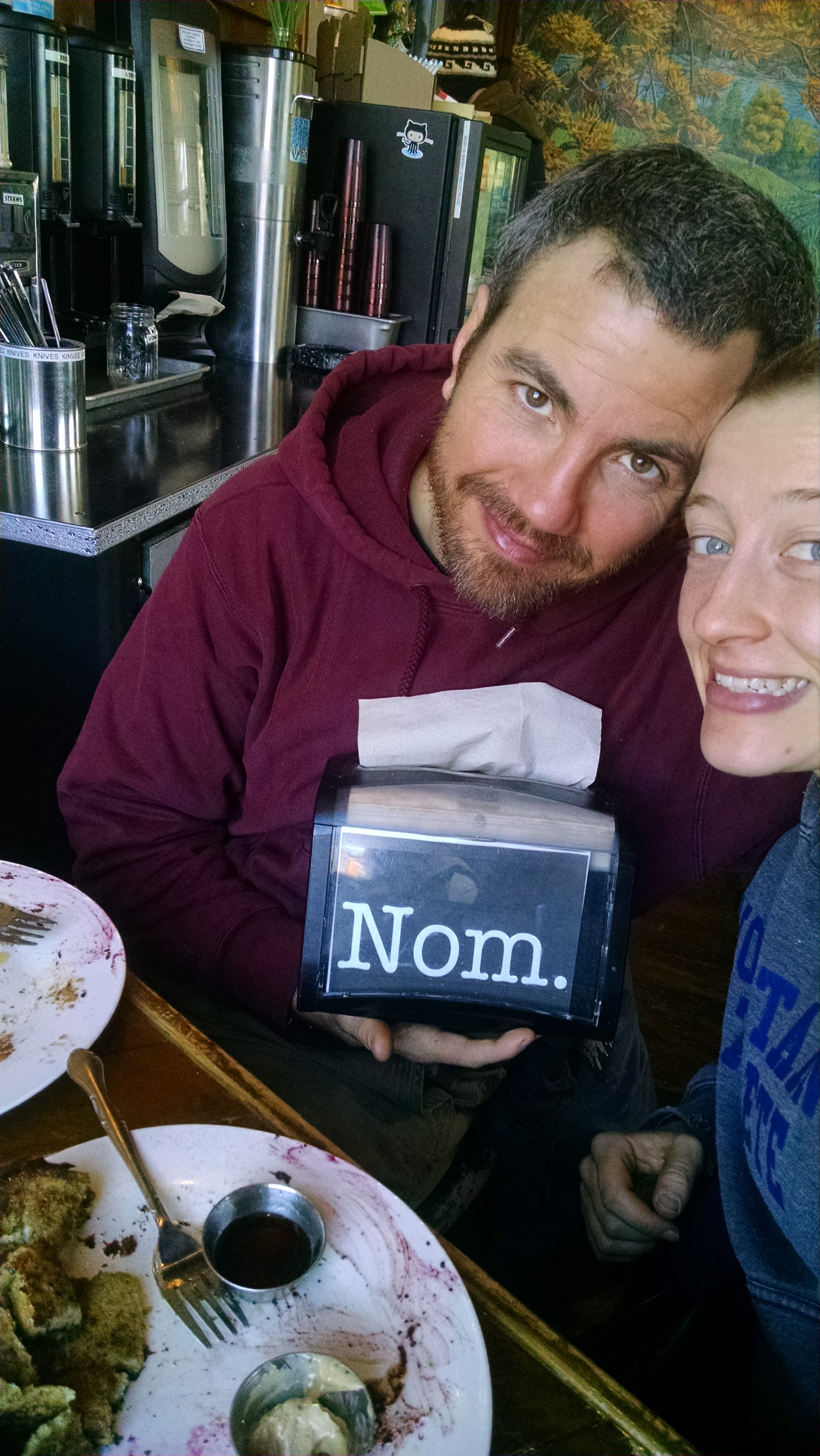 The failed attempt at getting a photo of our French toast.