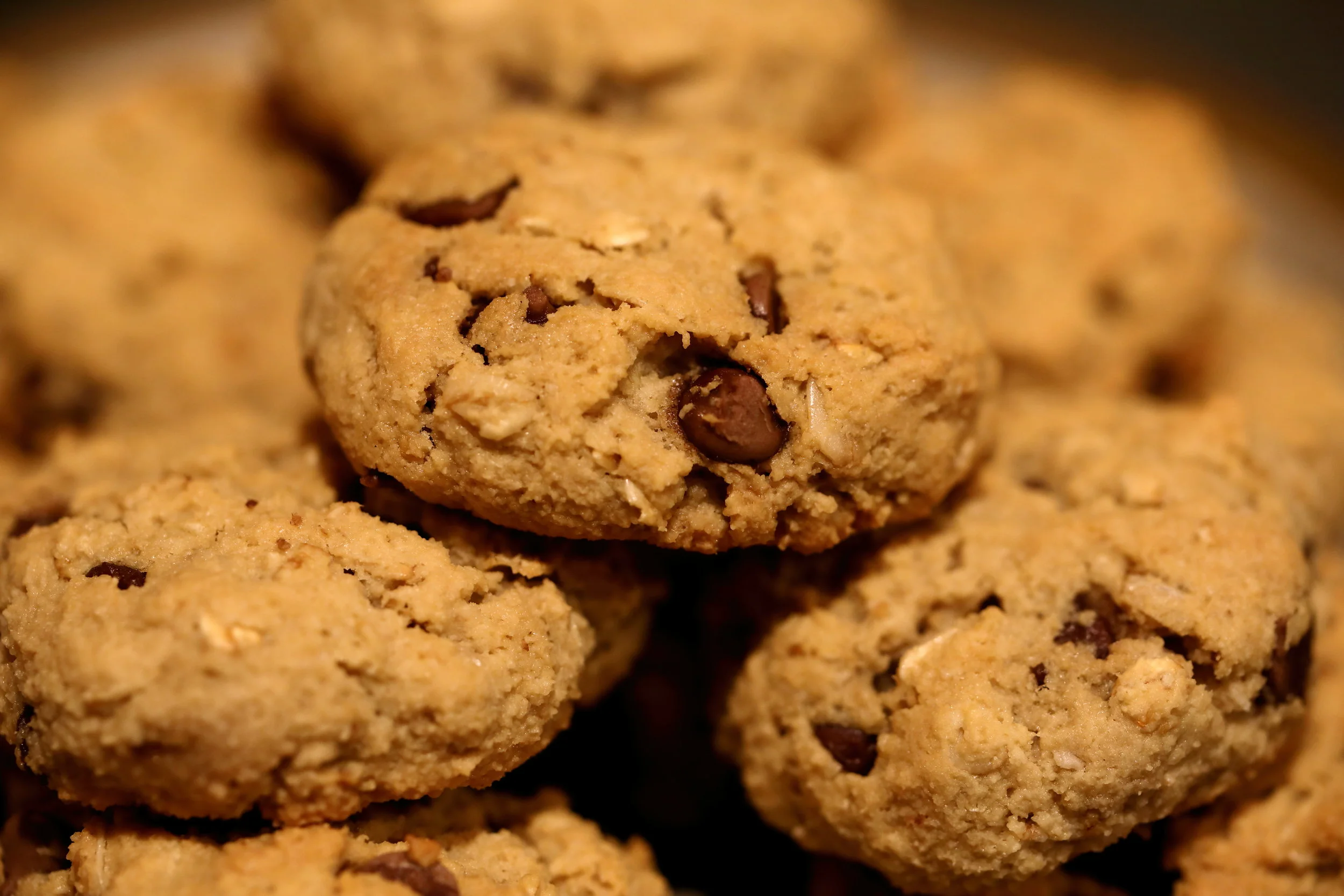 Almond Flour Carob Chip Cookies