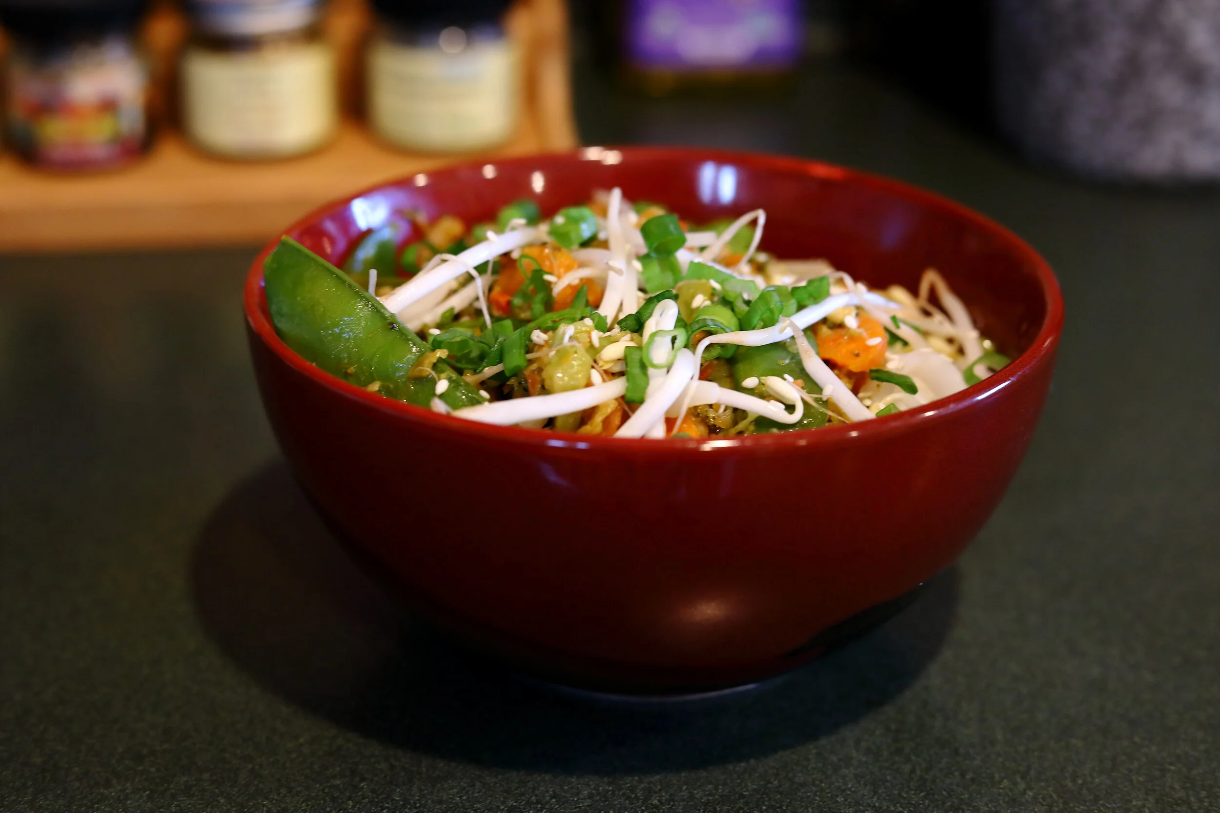 Peanut Sauce Noodle Bowl