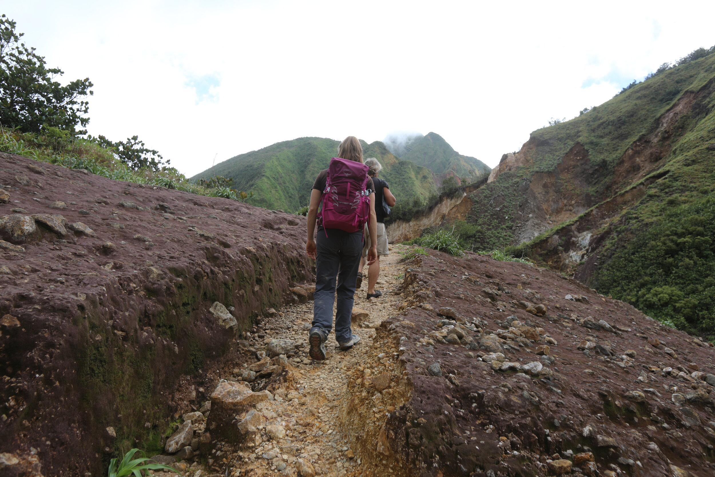  The beginning of the return trail home from Boiling Lake. 