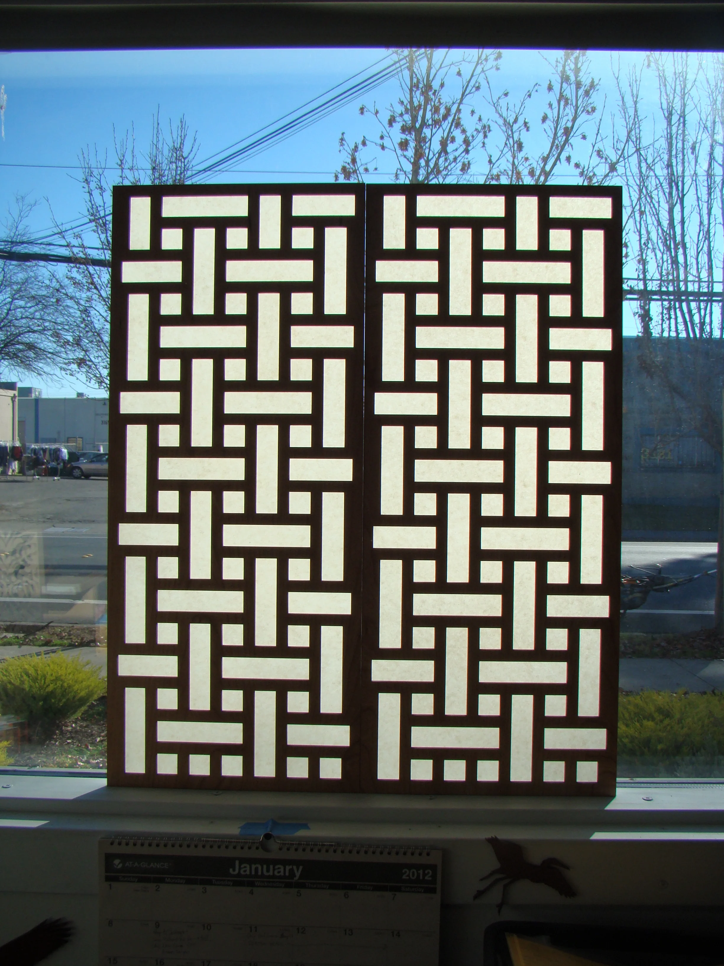 Basketweave Laser Cut Pattern — Lightwave Laser