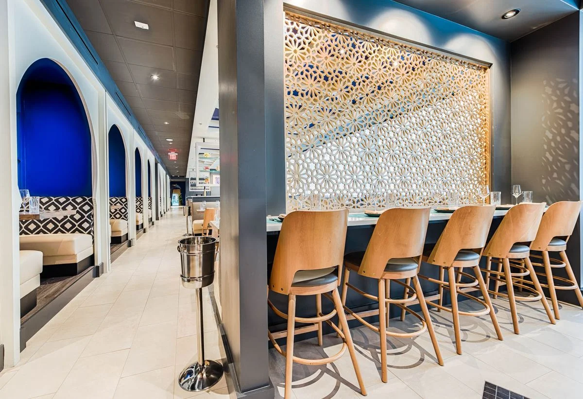 Arroz by Mike Isabella, Wasington, DC - Hospitality Construction Services Seville, wall partition