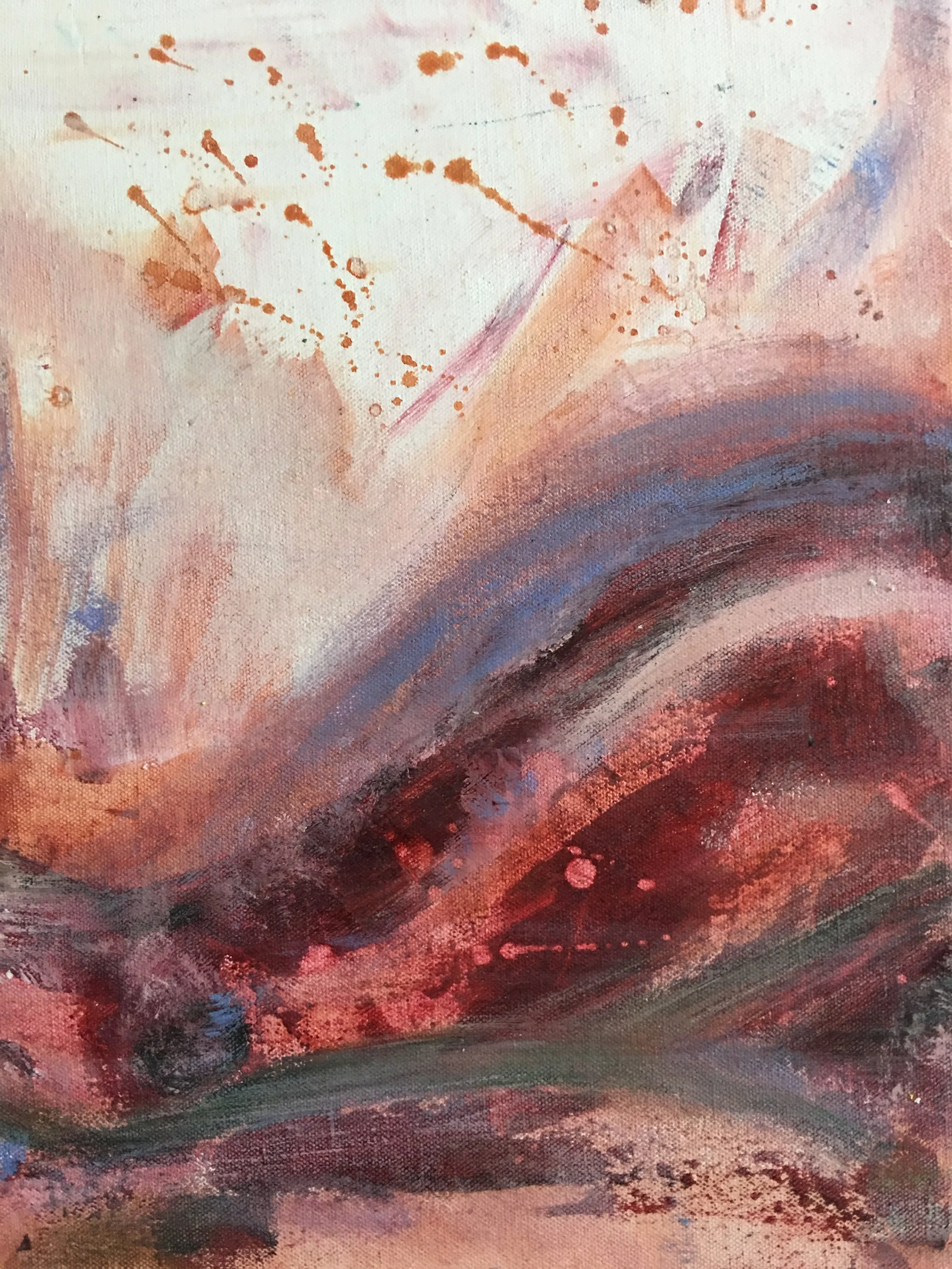 Curve, 11x17, acrylic on canvas
