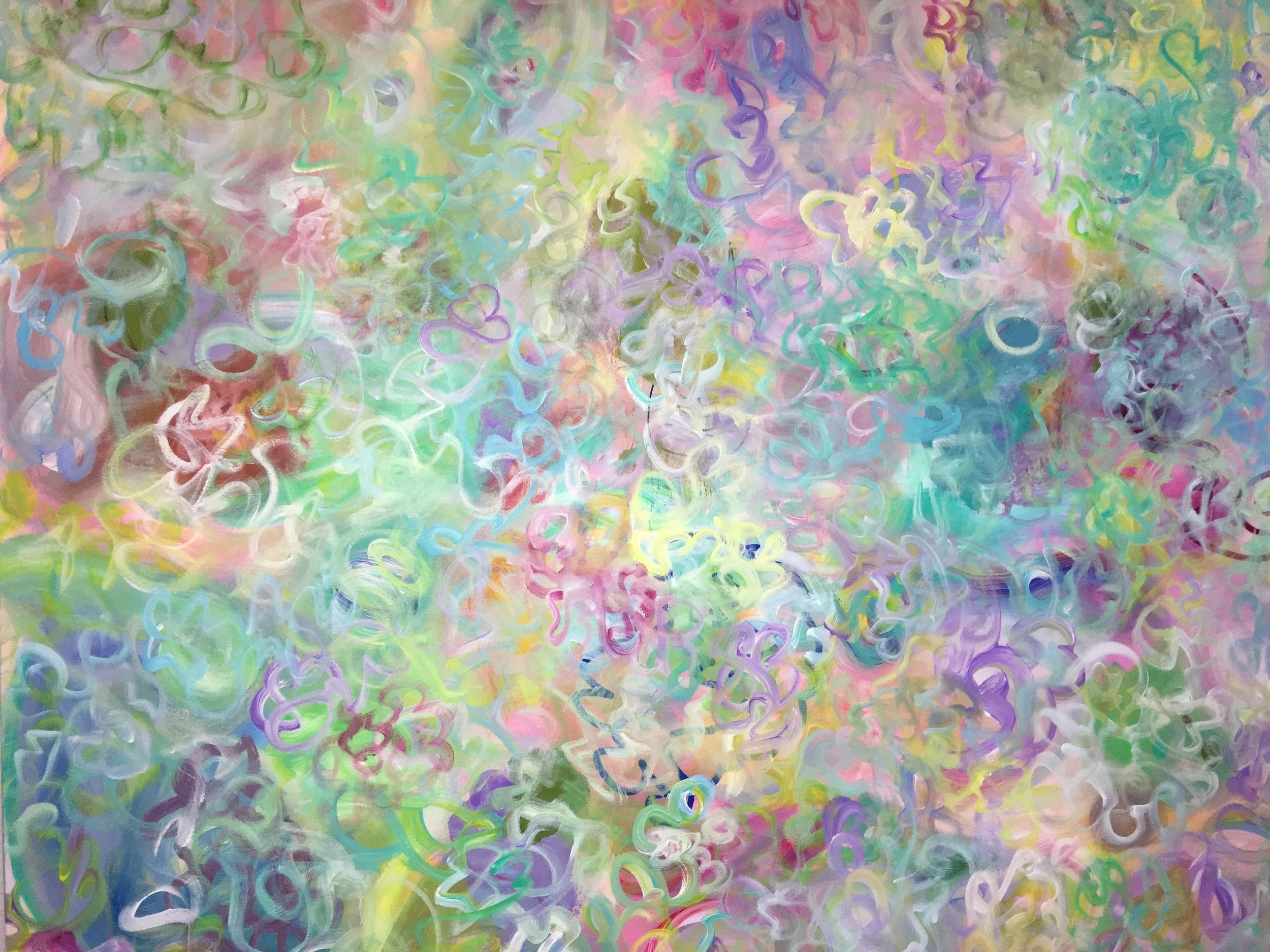 Paschal Squiggles, 60x48, acrylic on canvas
