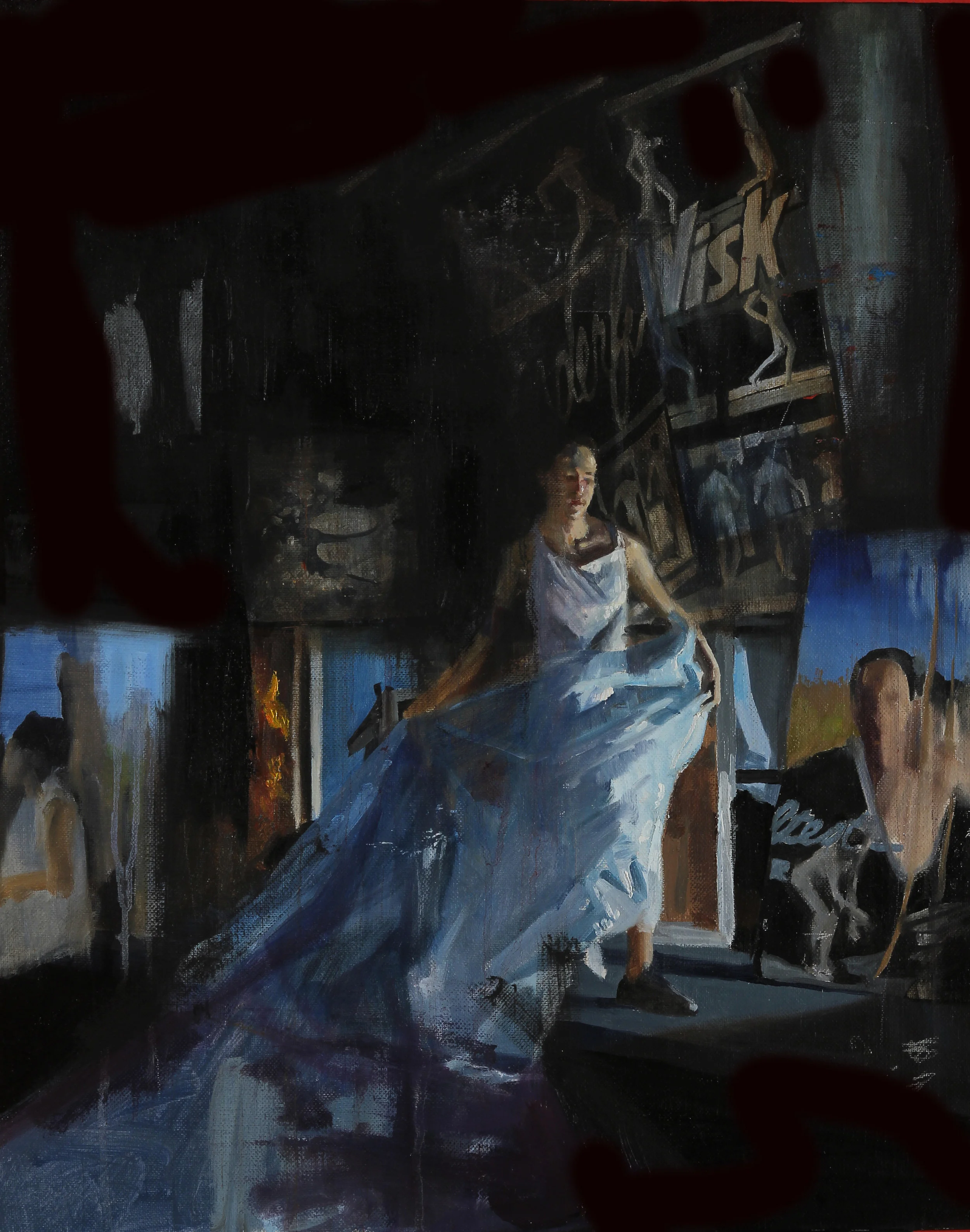 The Long Blue 16x20 Oil on Linen